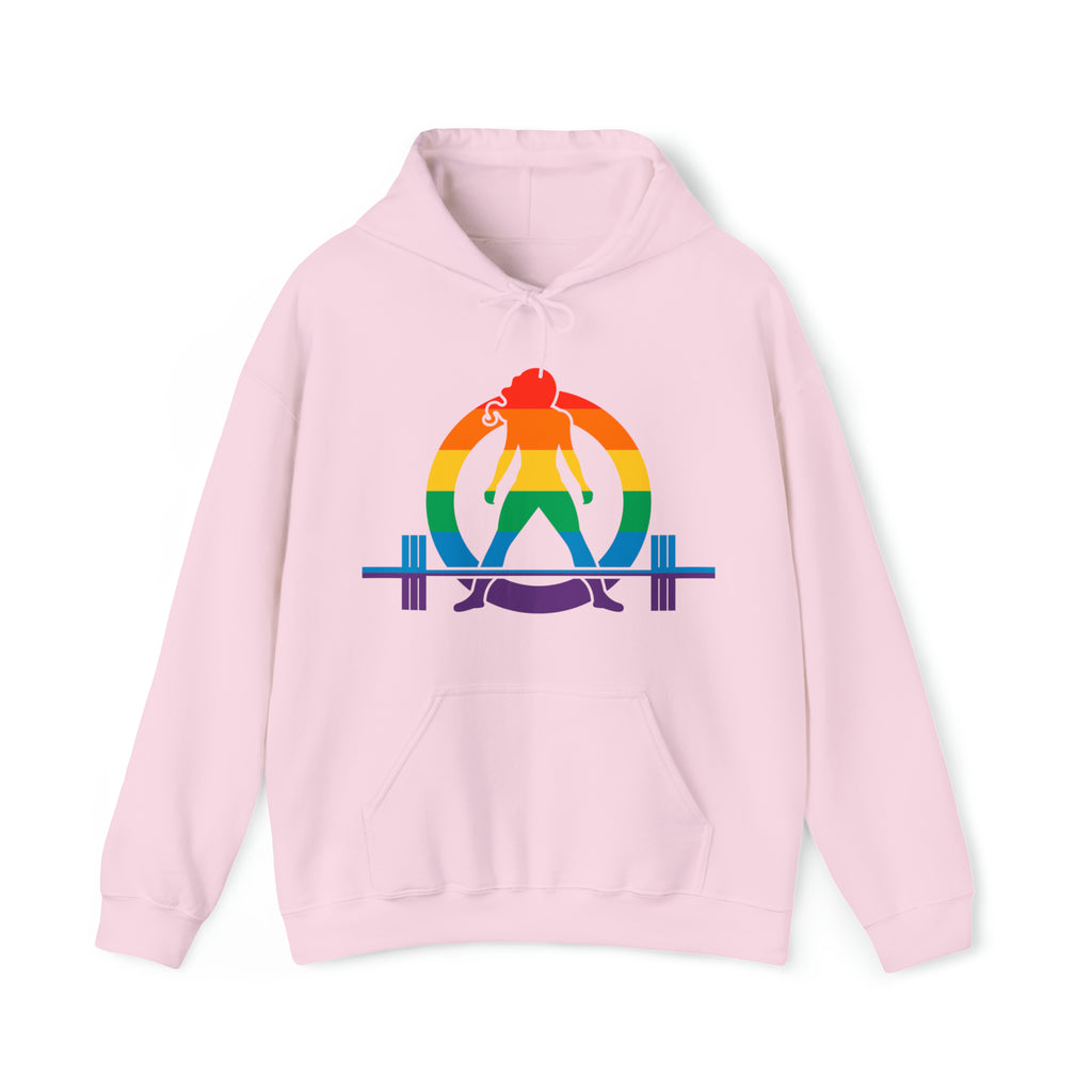 Strong Not Skinny - Pride Color Logo - Unisex Heavy Blend Hooded Sweatshirt