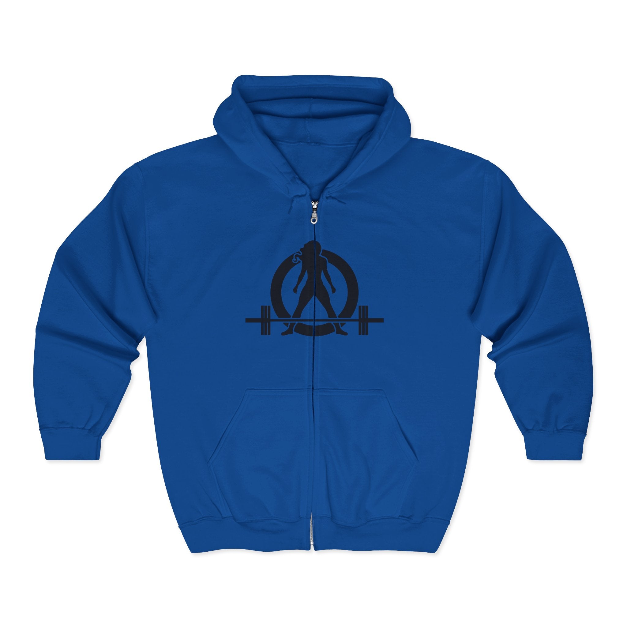 Unisex Heavy Blend™ Full Zip Hooded Sweatshirt - Classic Black Logo