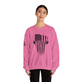 USA Barbell - Unisex Heavy Blend™ Crewneck Sweatshirt - Black Logo