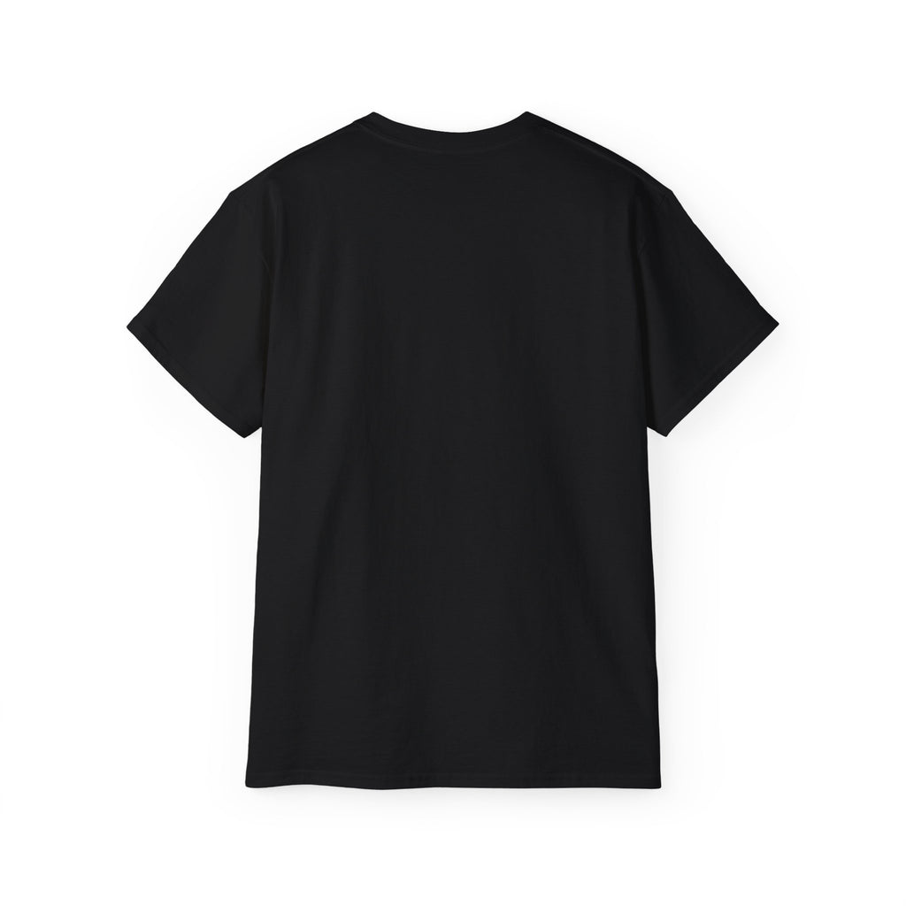 Lift Heavy Shit - Unisex Ultra Cotton Tee - Front White Logo - Plain Back