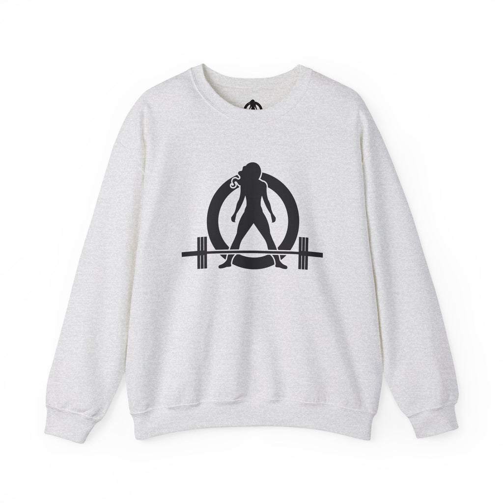 Iron Sharpens Iron - Unisex Heavy Blend™ Crewneck Sweatshirt - Front Black Logo - Front & Back Print