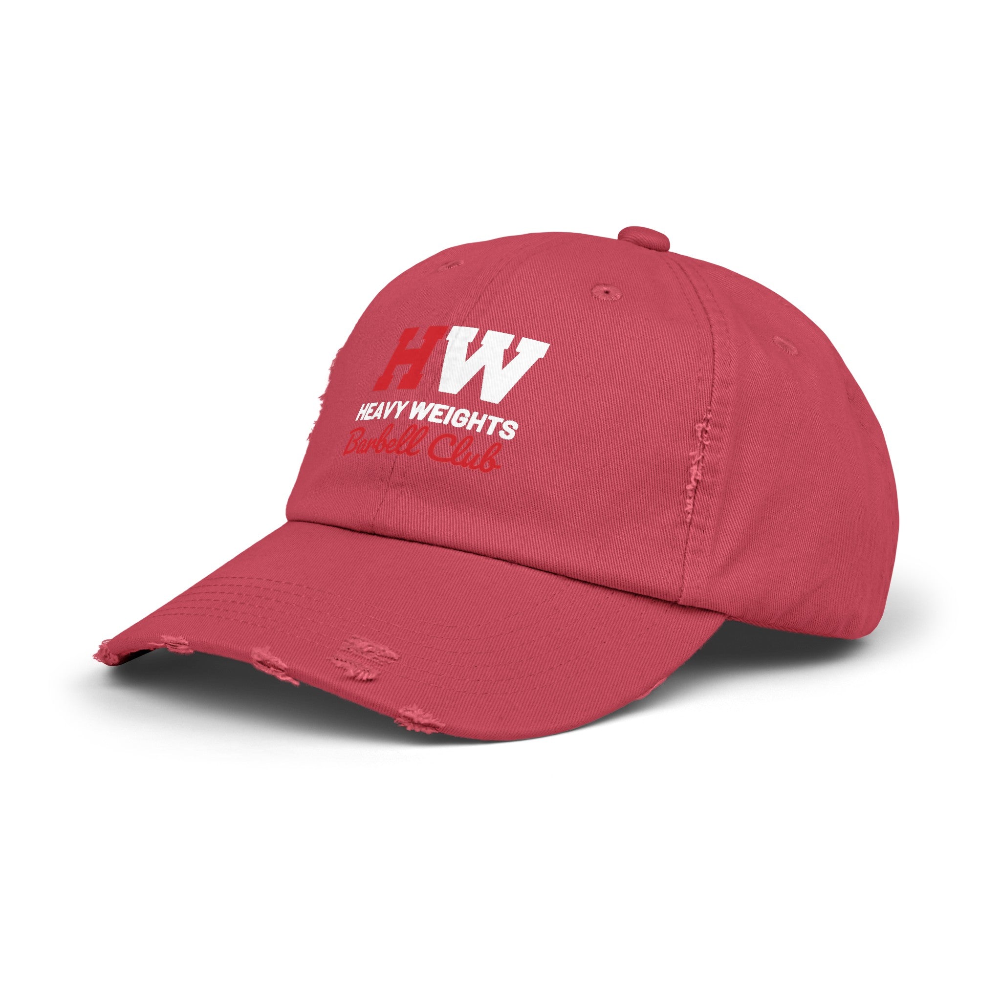 Heavy Weights Barbell Club - Unisex Distressed Cap - Classic Color Logo