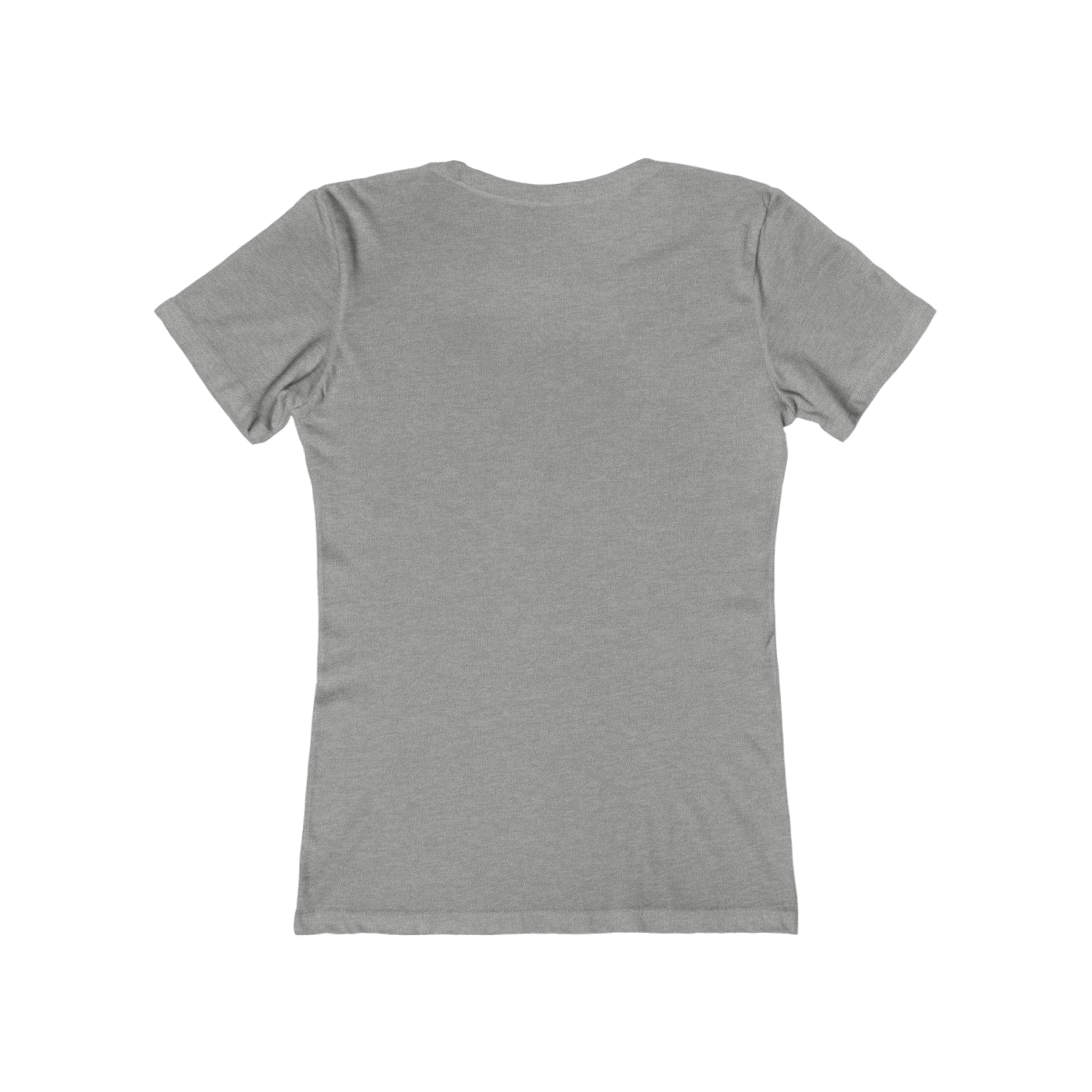 USA Logo - Women's The Boyfriend Tee - USA Light Logo - Plain Back