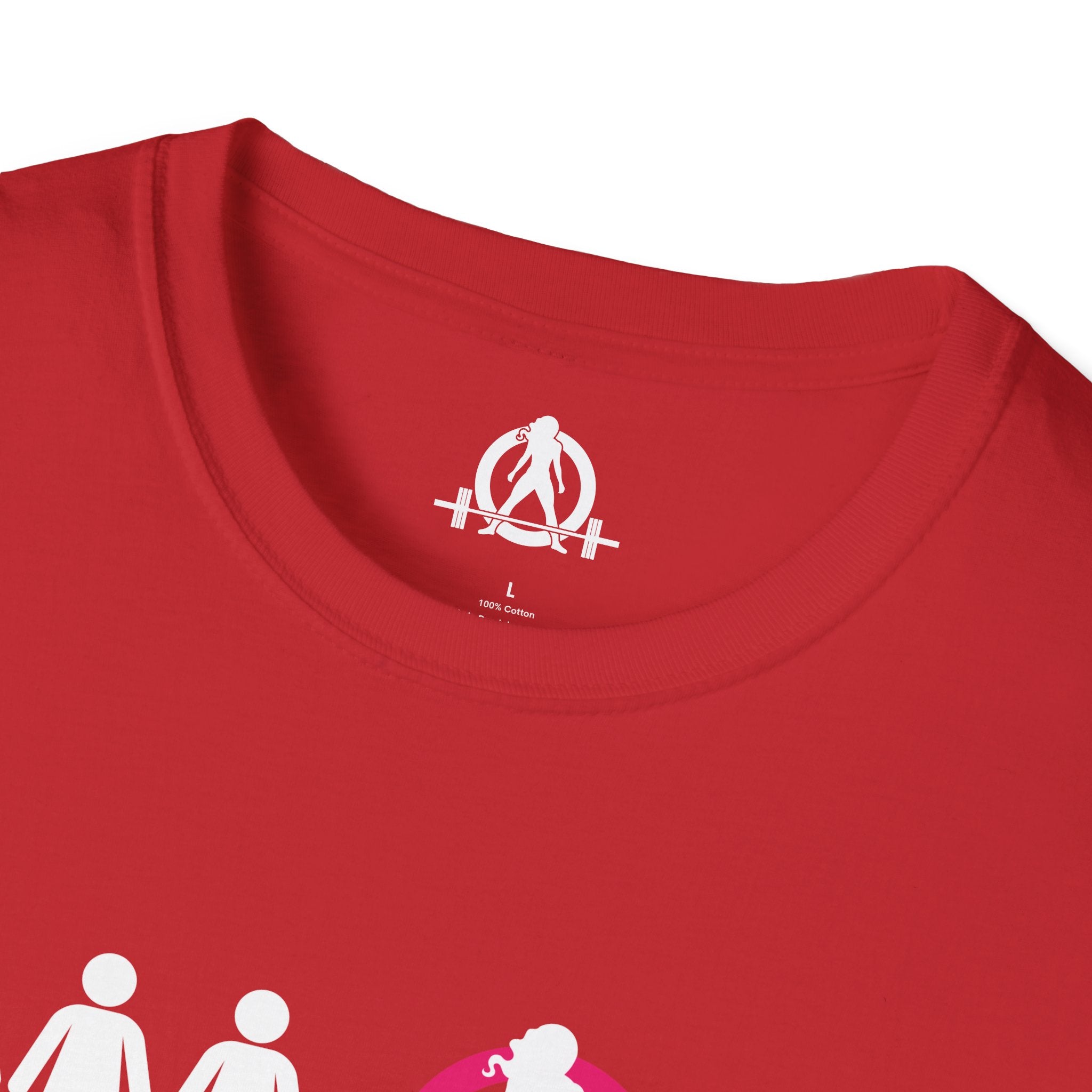 Dare To Be Different - Deadlift - Unisex Softstyle T-Shirt - White Logo Front