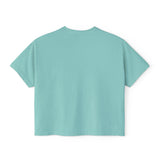 Women's Boxy Tee - Color Distressed Inverted Logo Front