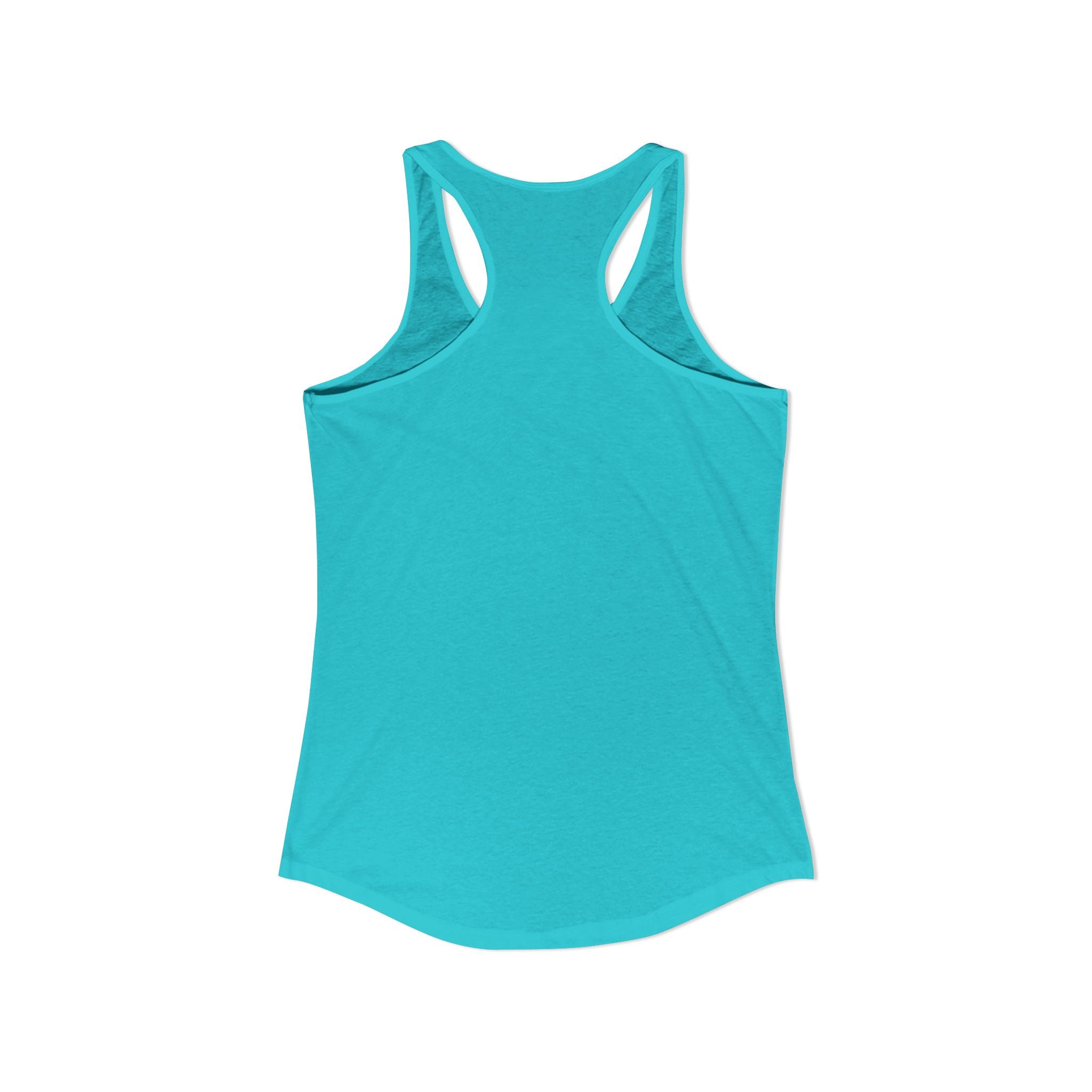 WWLW Distressed White Logo - Racer Back Tank Top - Women's Ideal Racerback Tank - Plain Back