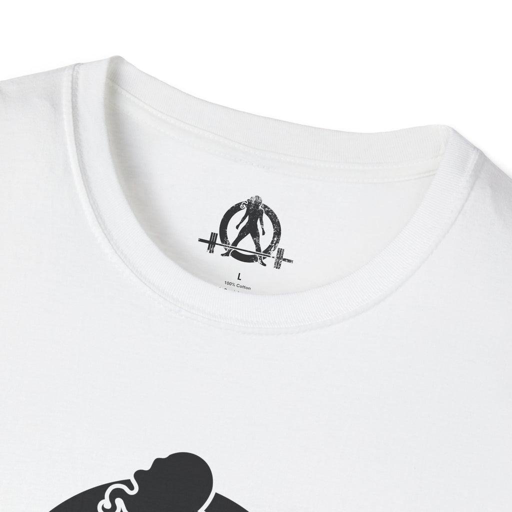 Iron Sharpens Iron - Unisex Softstyle T-Shirt - Black Logo Front & Back