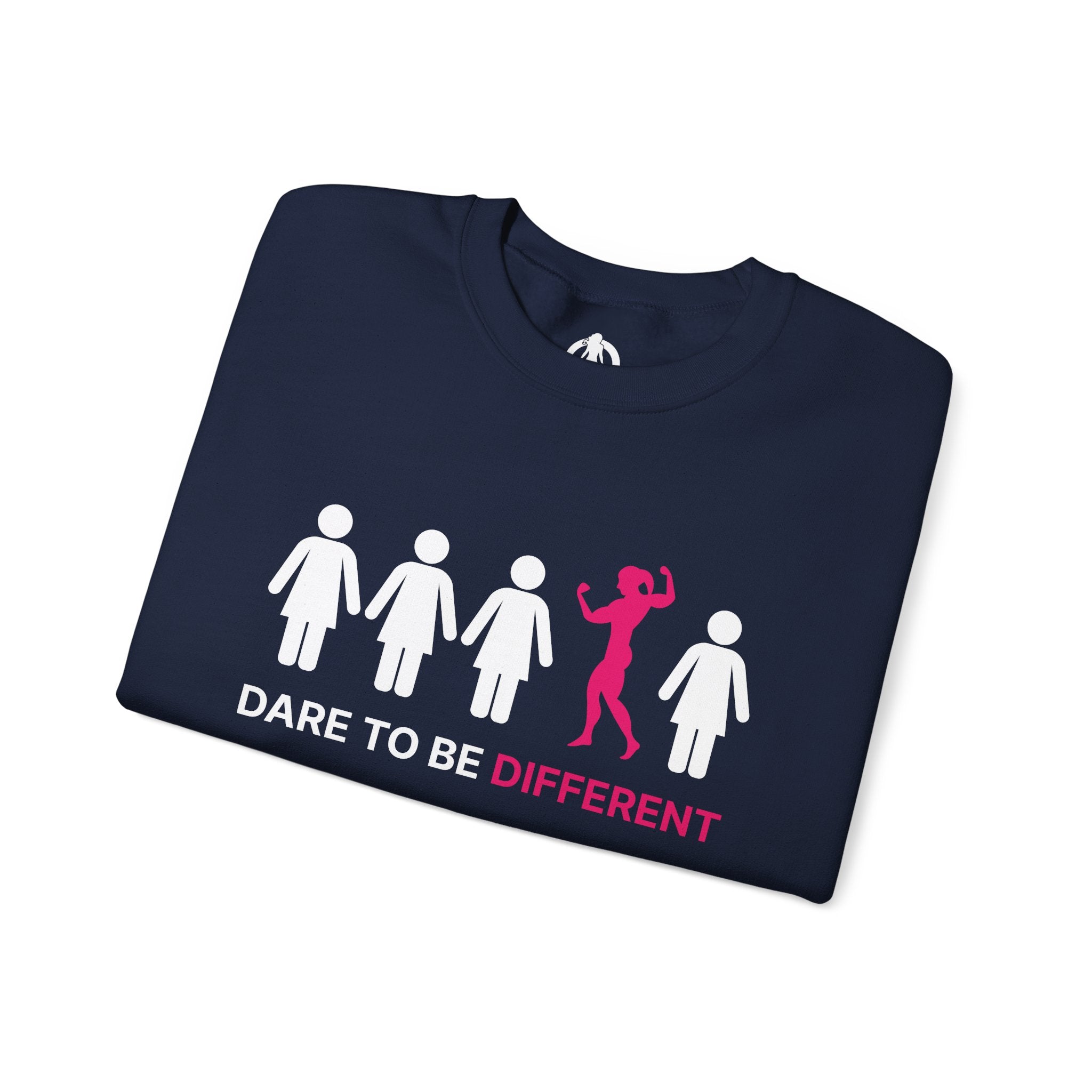 Dare To Be Different - Flex - Unisex Heavy Blend™ Crewneck Sweatshirt - Front  Logo