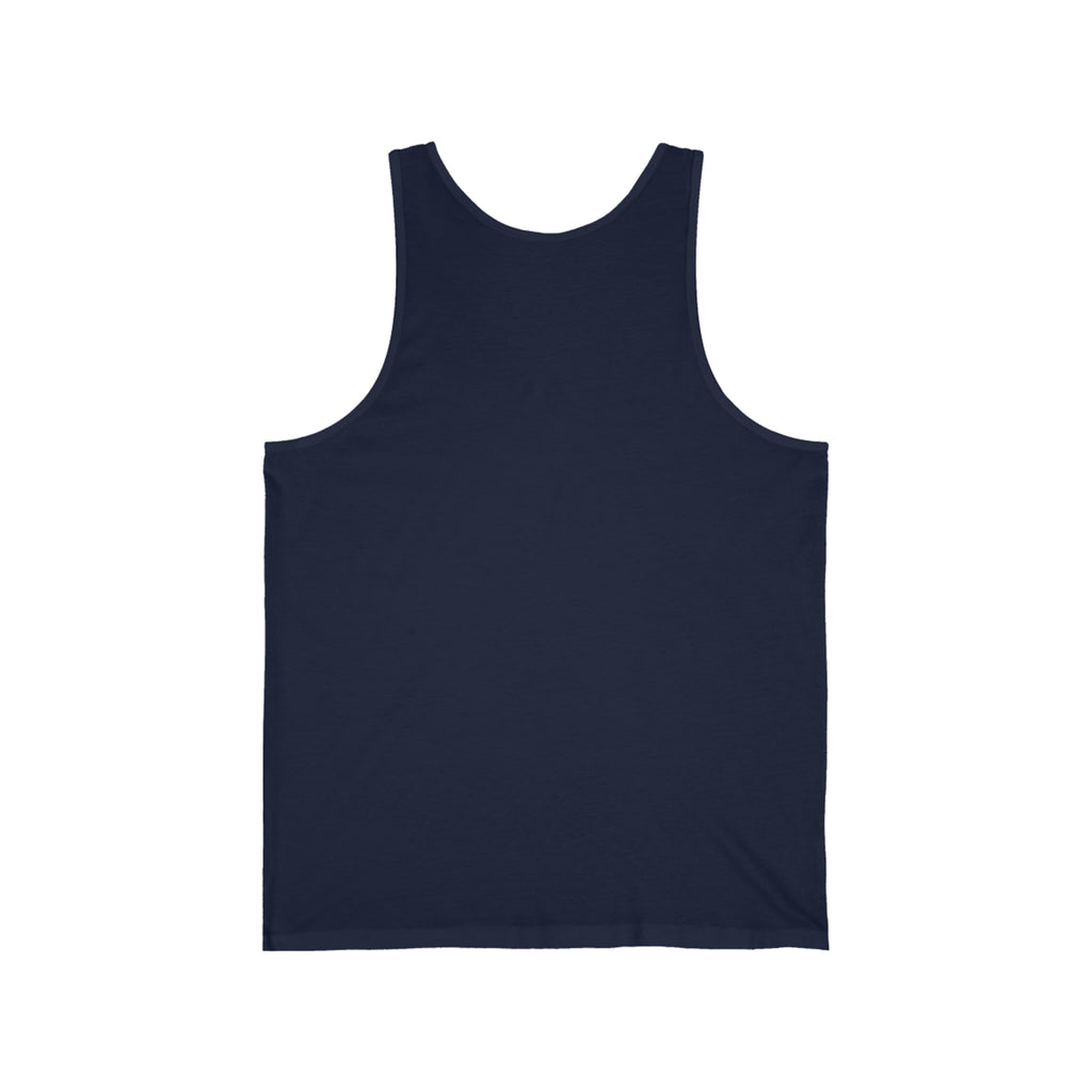 Iron Sharpens Iron. - Unisex Jersey Tank - White Font - Print On Front