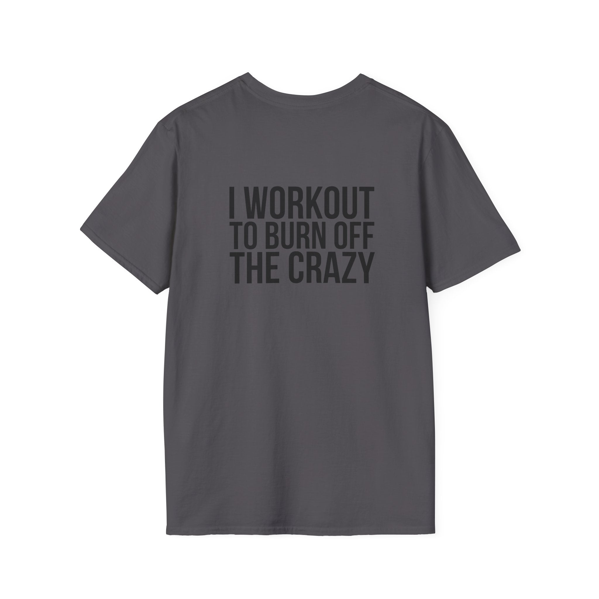 Cardio = Lift Weights Faster - Unisex Softstyle T-Shirt - Logo Front