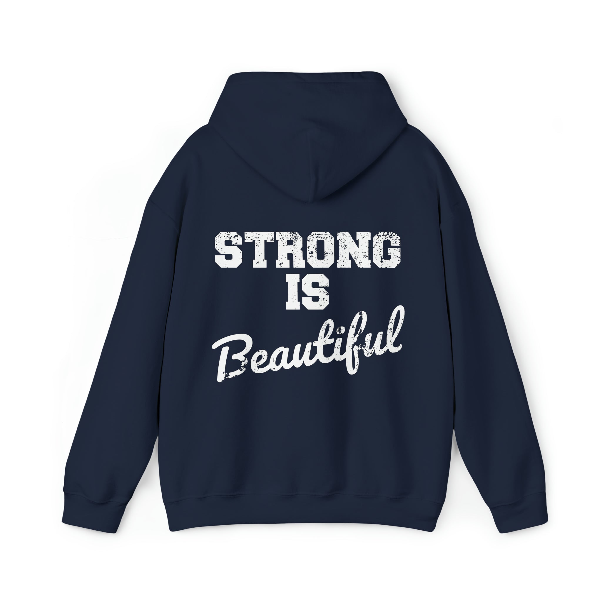 Pride Color Logo - Strong Is Beautiful - Unisex Heavy Blend Hooded Sweatshirt