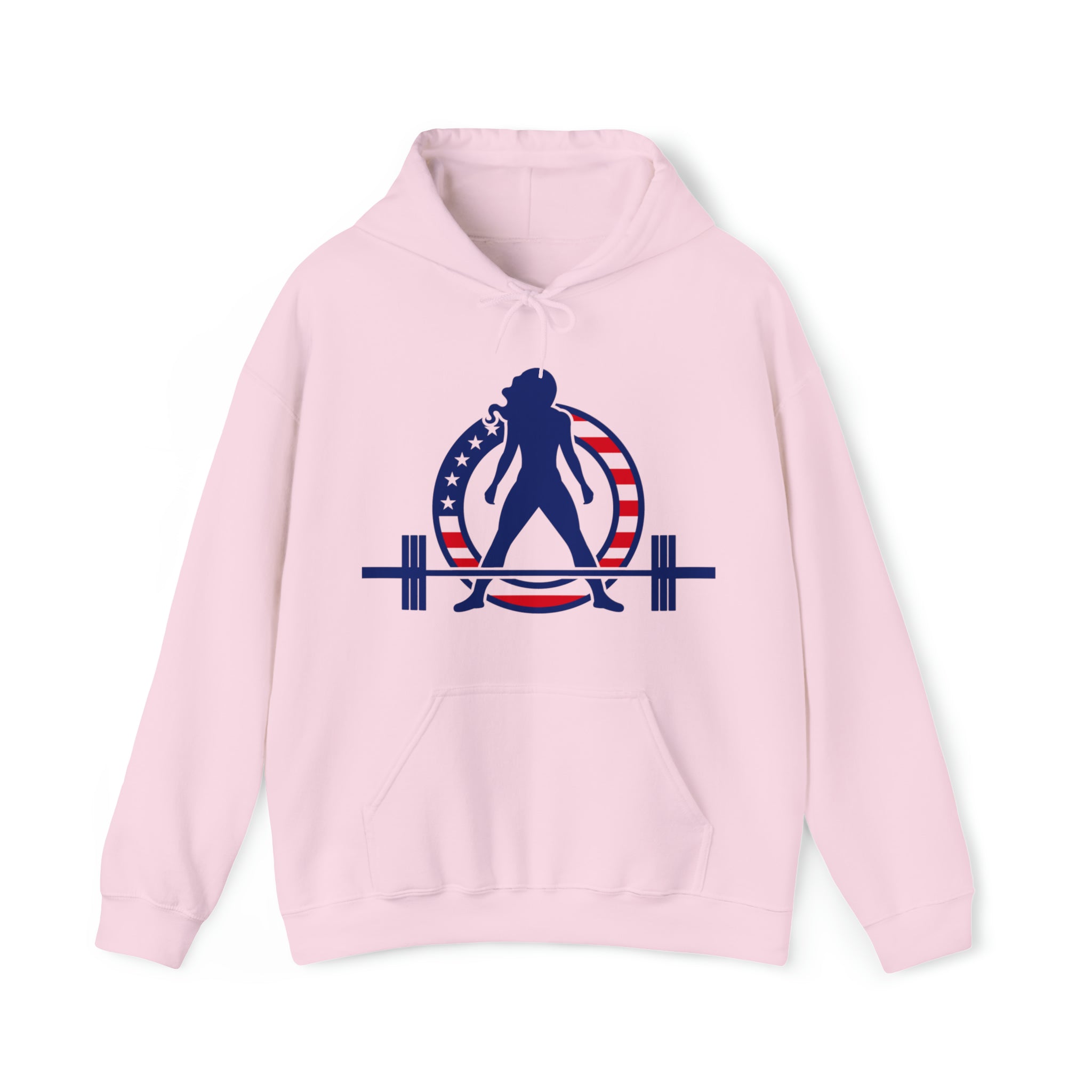 USA Logo - Unisex Heavy Blend Hooded Sweatshirt - USA Logo Light - Plain Back