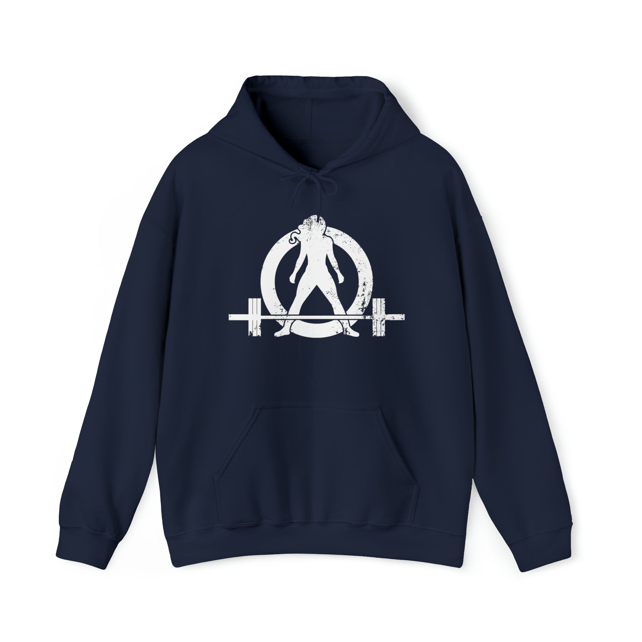 I Could Deadlift You. - Unisex Heavy Blend Hooded Sweatshirt - White Logo on Back