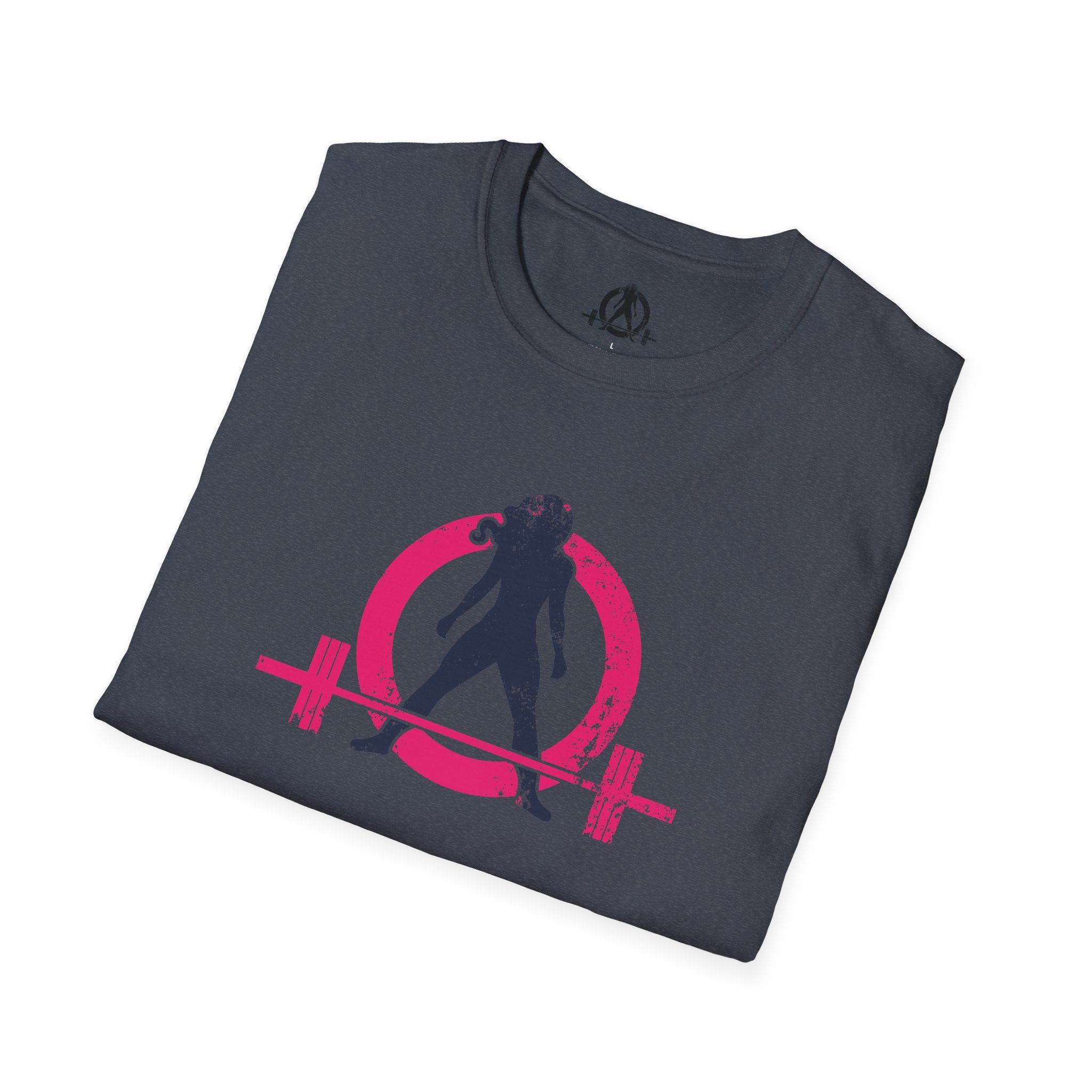 Unisex Softstyle T-Shirt - Inverted Color Distressed Logo - Plain Back (BEST SELLER)