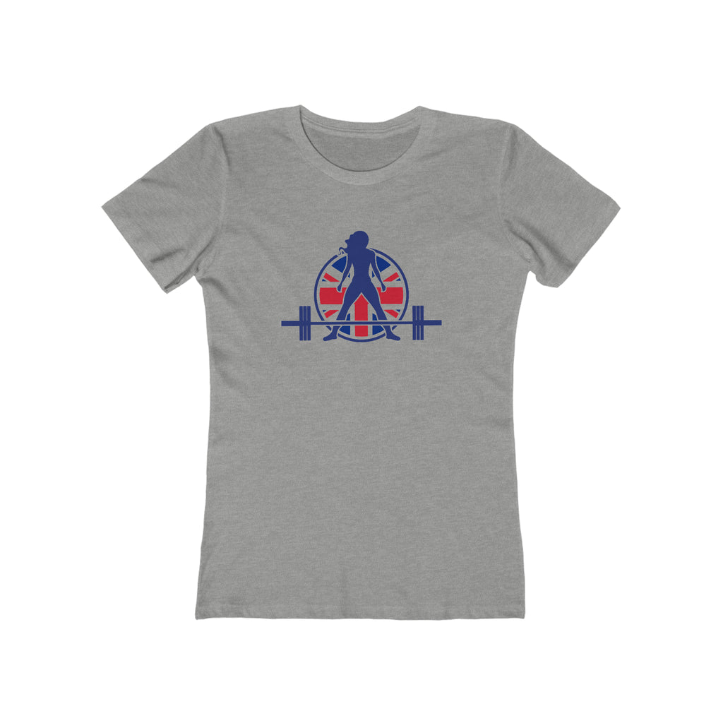 Women's The Boyfriend Tee - UK Light Logo - Plain Back