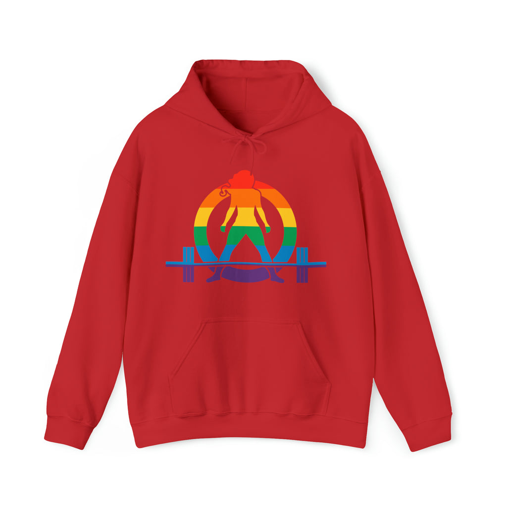 Pride Color Logo - Strong Is Beautiful - Unisex Heavy Blend Hooded Sweatshirt