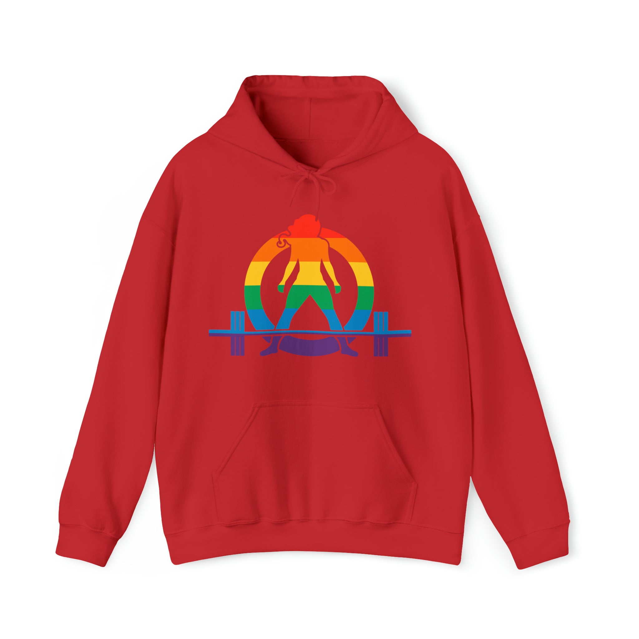 Pride Color Logo - Strong Is Beautiful - Unisex Heavy Blend Hooded Sweatshirt
