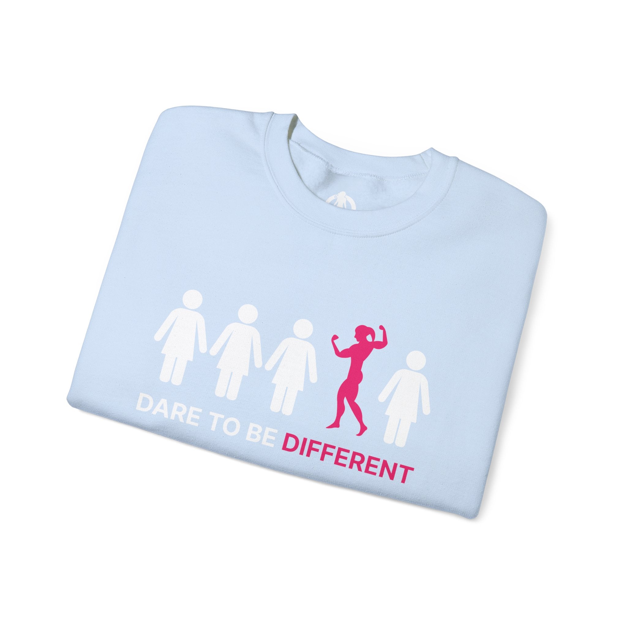 Dare To Be Different - Flex - Unisex Heavy Blend™ Crewneck Sweatshirt - Front  Logo