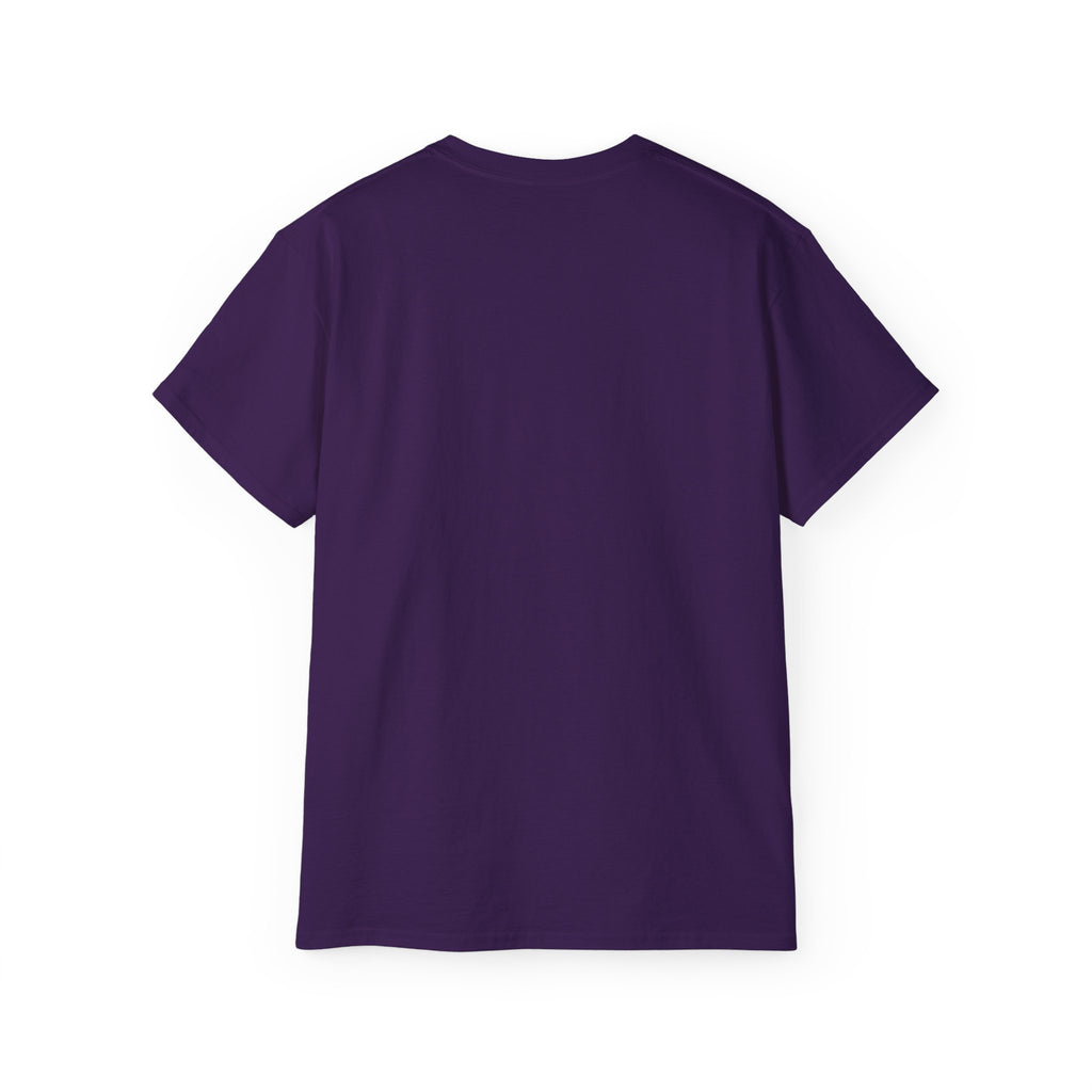 Lift Heavy Shit - Unisex Ultra Cotton Tee - Front White Logo - Plain Back