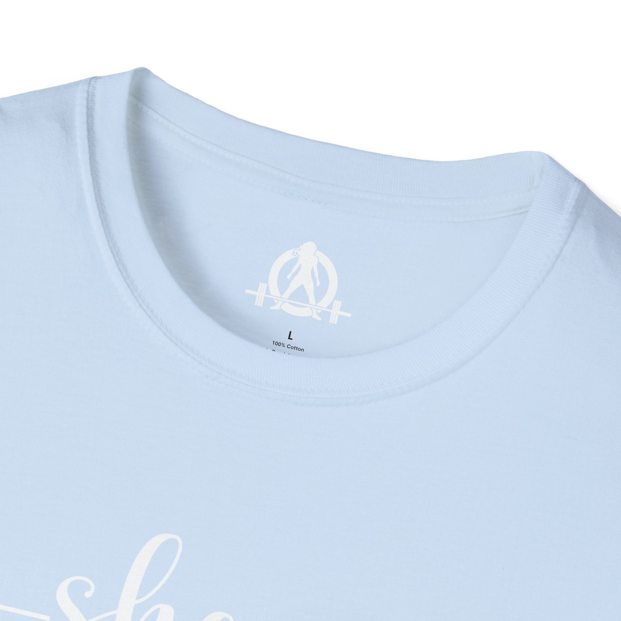 She Is STRONG - Unisex Softstyle T-Shirt - Front White Print