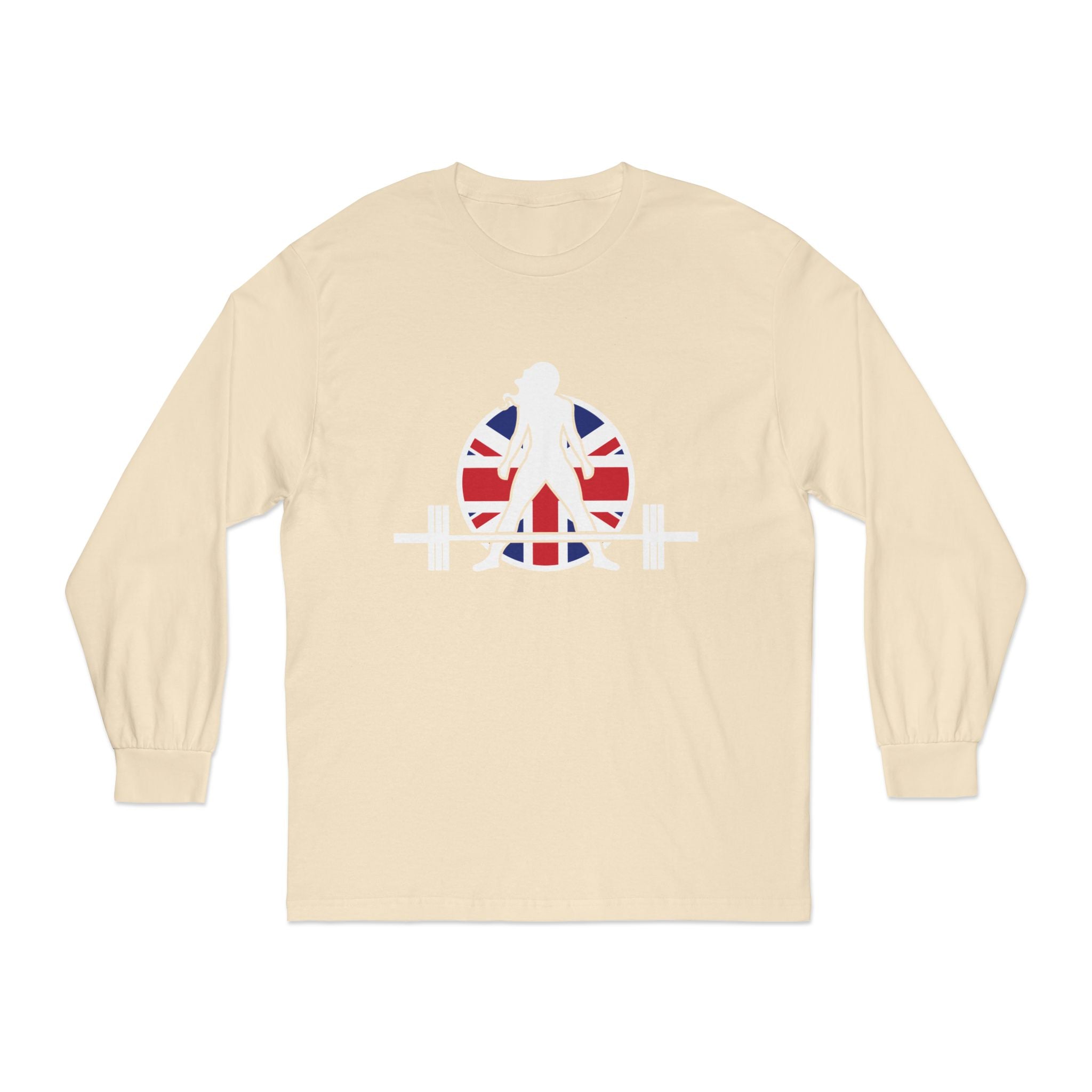 WWLW UK Logo - Unisex Long Sleeve T-Shirt - Black Logo Plain Back