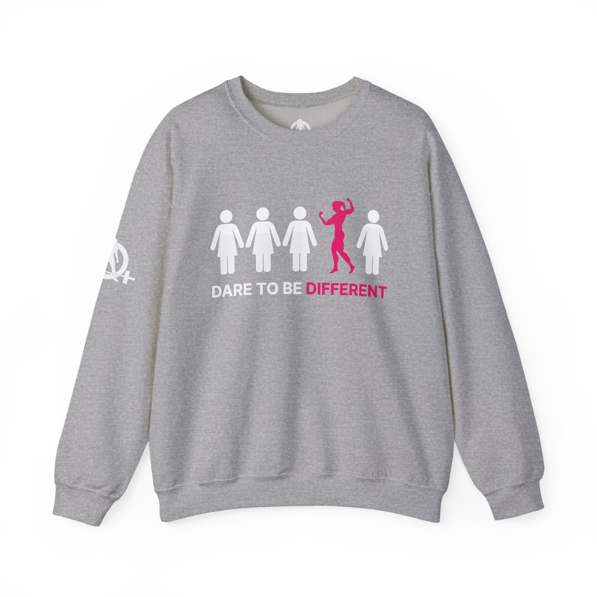 Dare To Be Different - Flex - Unisex Heavy Blend™ Crewneck Sweatshirt - Front  Logo