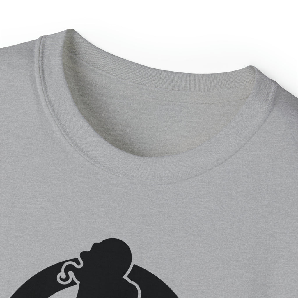 Classic Logo Black - Unisex Ultra Cotton Tee - Plain Back