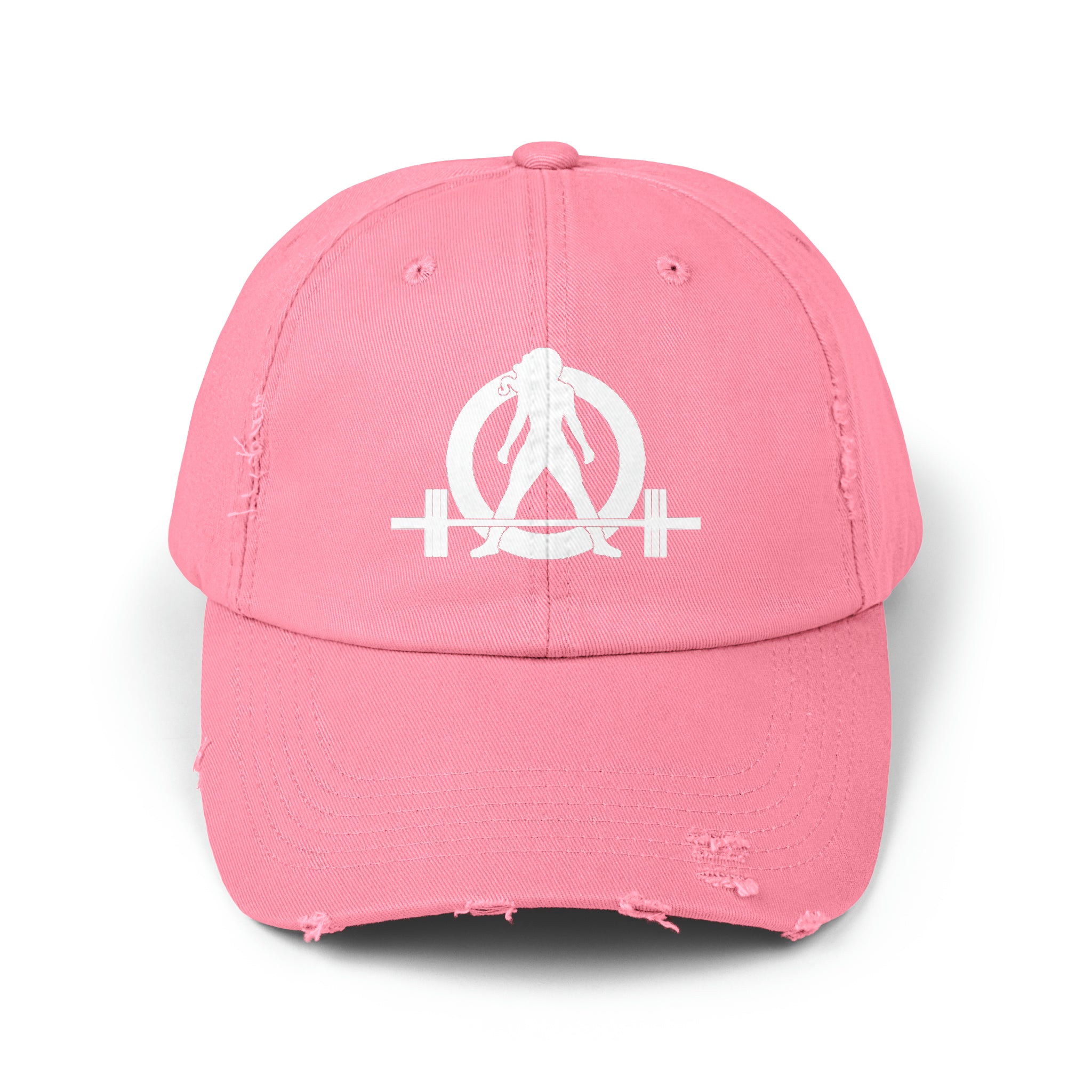 Unisex Distressed Cap - White Distressed Logo