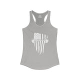 USA Barbell - Women's Ideal Racerback Tank - White Logo