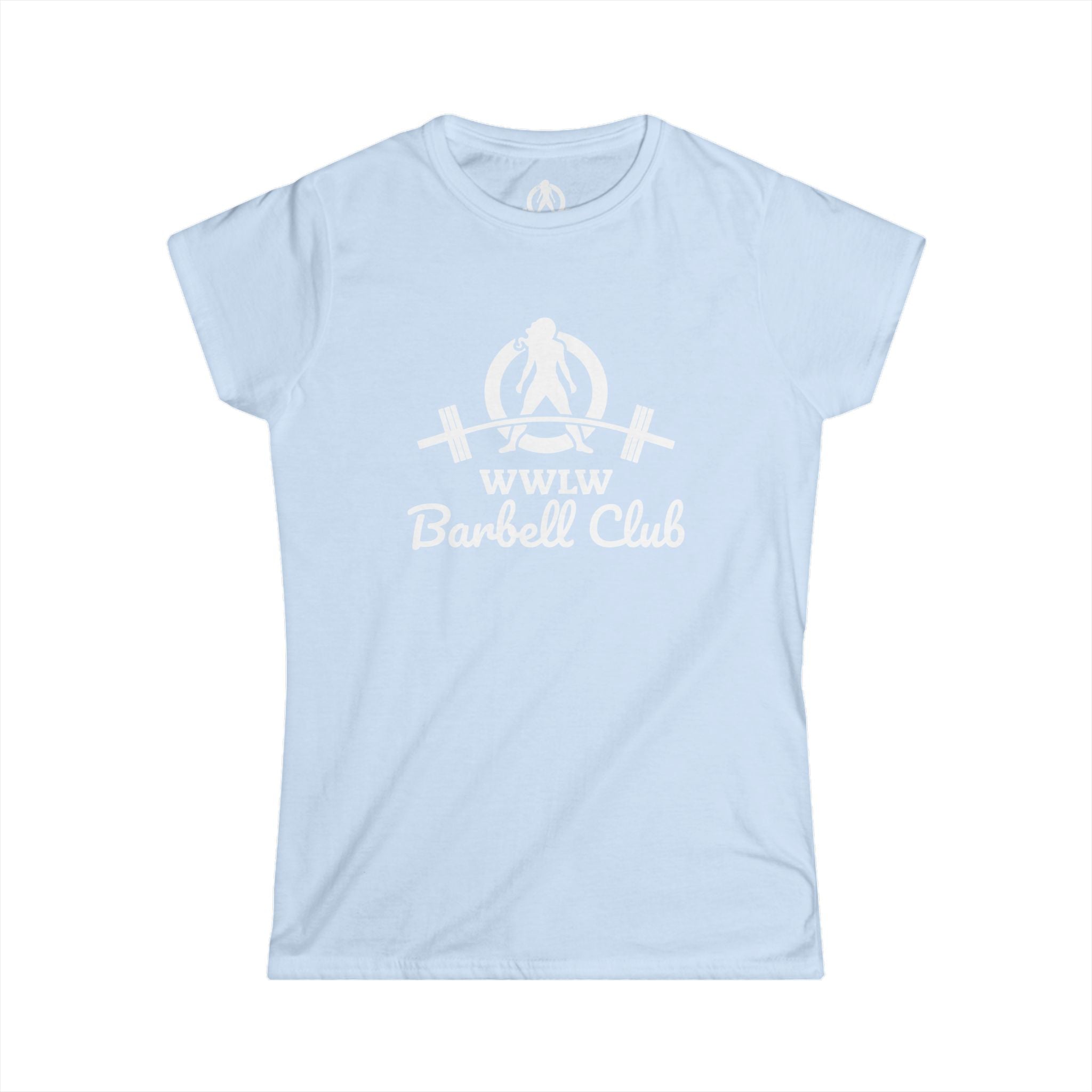 Barbell Club - Women's Softstyle Tee - White Logo