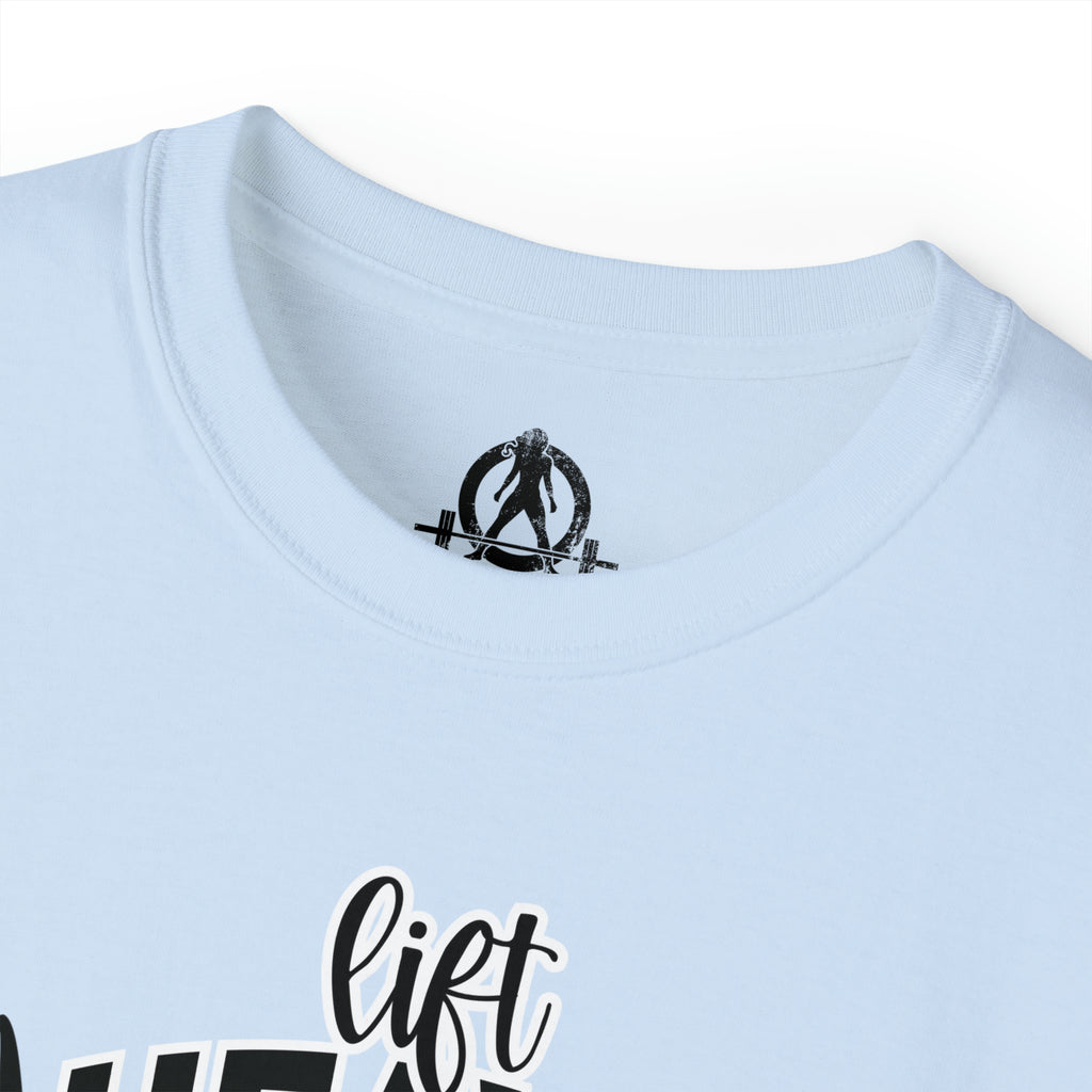 Lift Heavy Swing Fast - Unisex Ultra Cotton Tee - Black Logo
