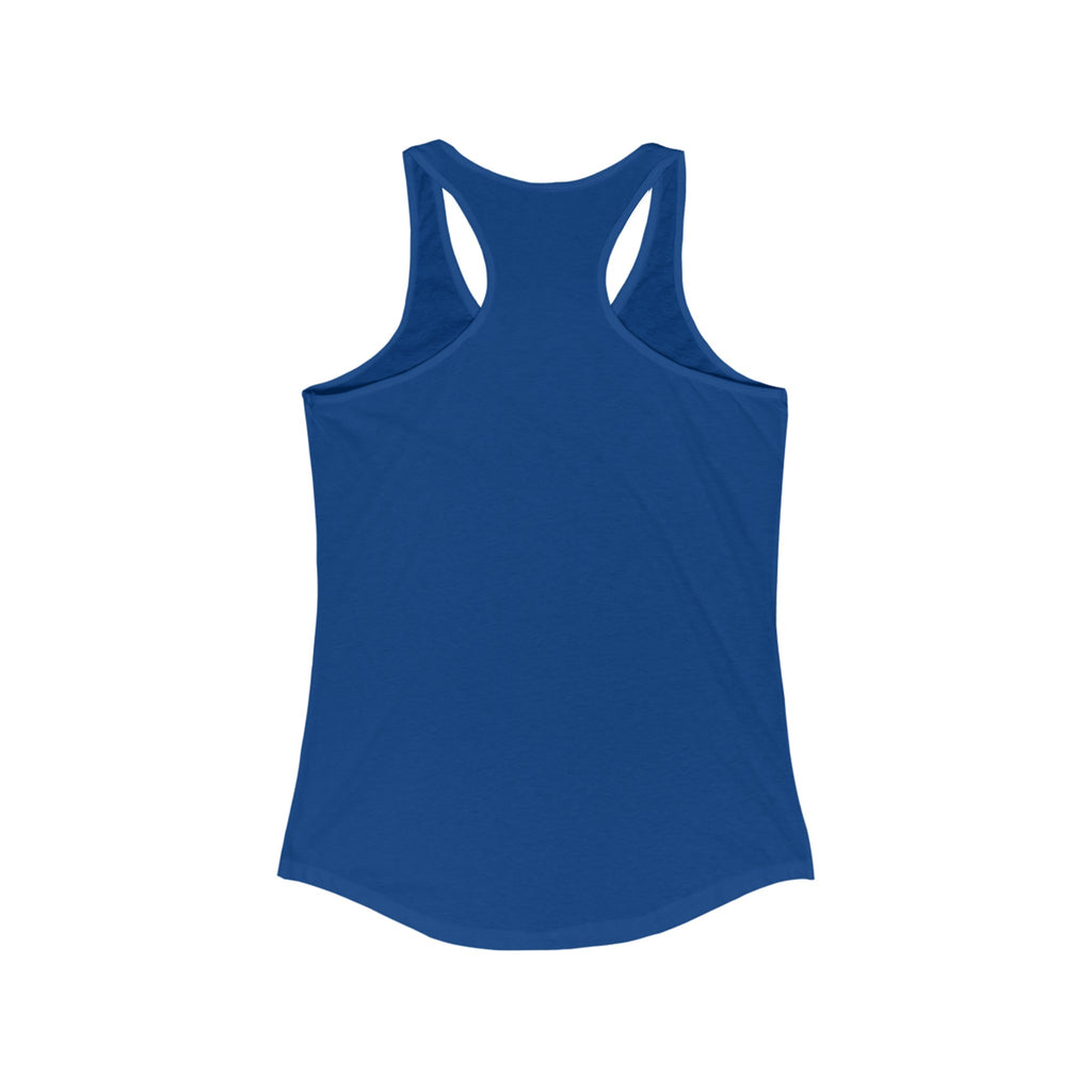 45 + 45 = 135 - Women's Ideal Racerback Tank - Black Print Front