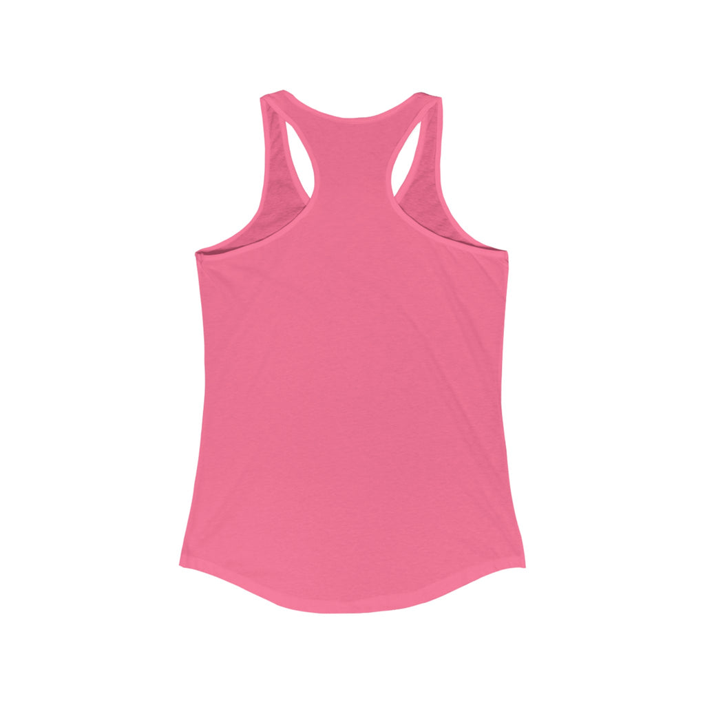 45 + 45 = 135 - Women's Ideal Racerback Tank - Black Print Front