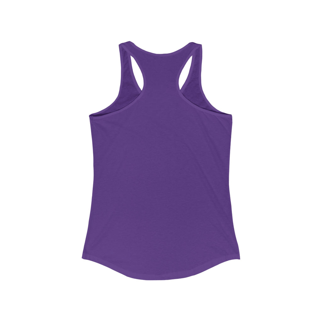 45 + 45 = 135 - Women's Ideal Racerback Tank - Black Print Front