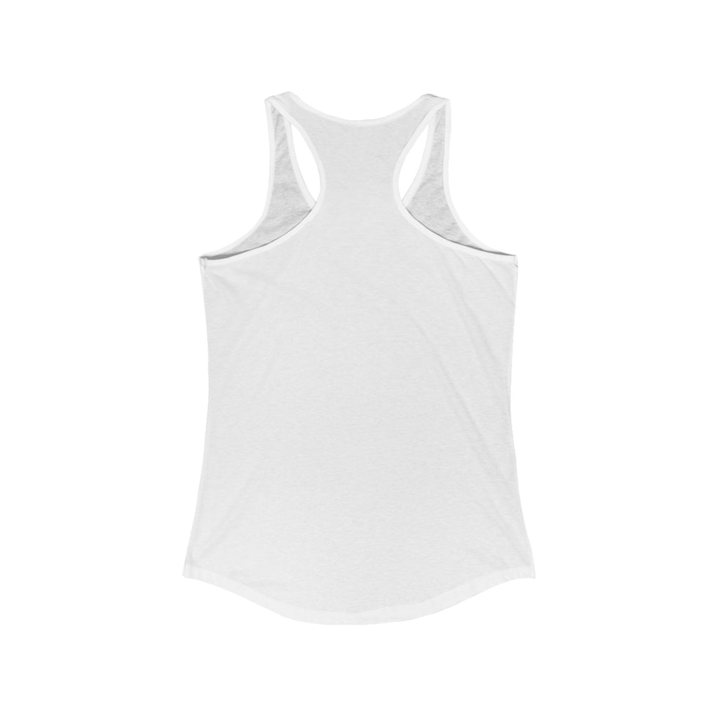 45 + 45 = 135 - Women's Ideal Racerback Tank - Black Print Front