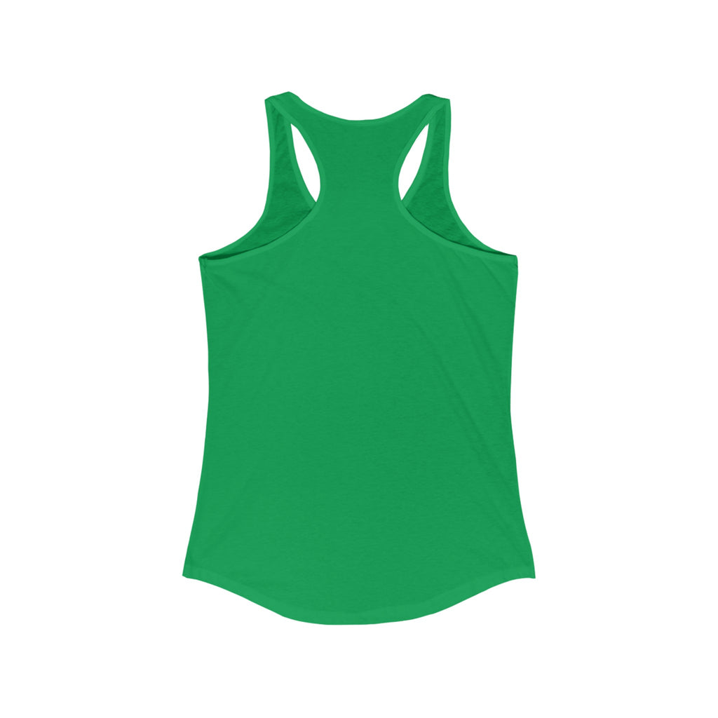45 + 45 = 135 - Women's Ideal Racerback Tank - Black Print Front