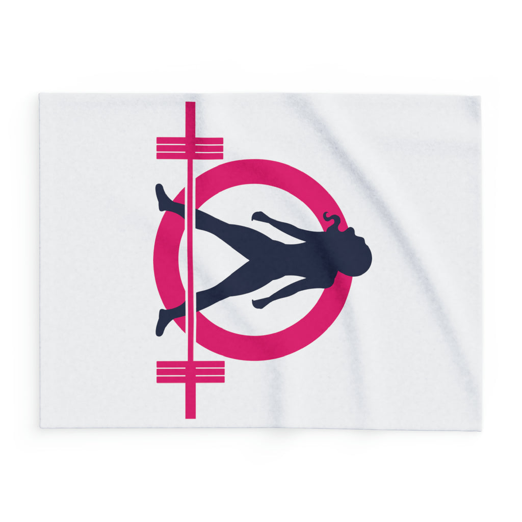 Arctic Fleece Blanket - White Color Logo