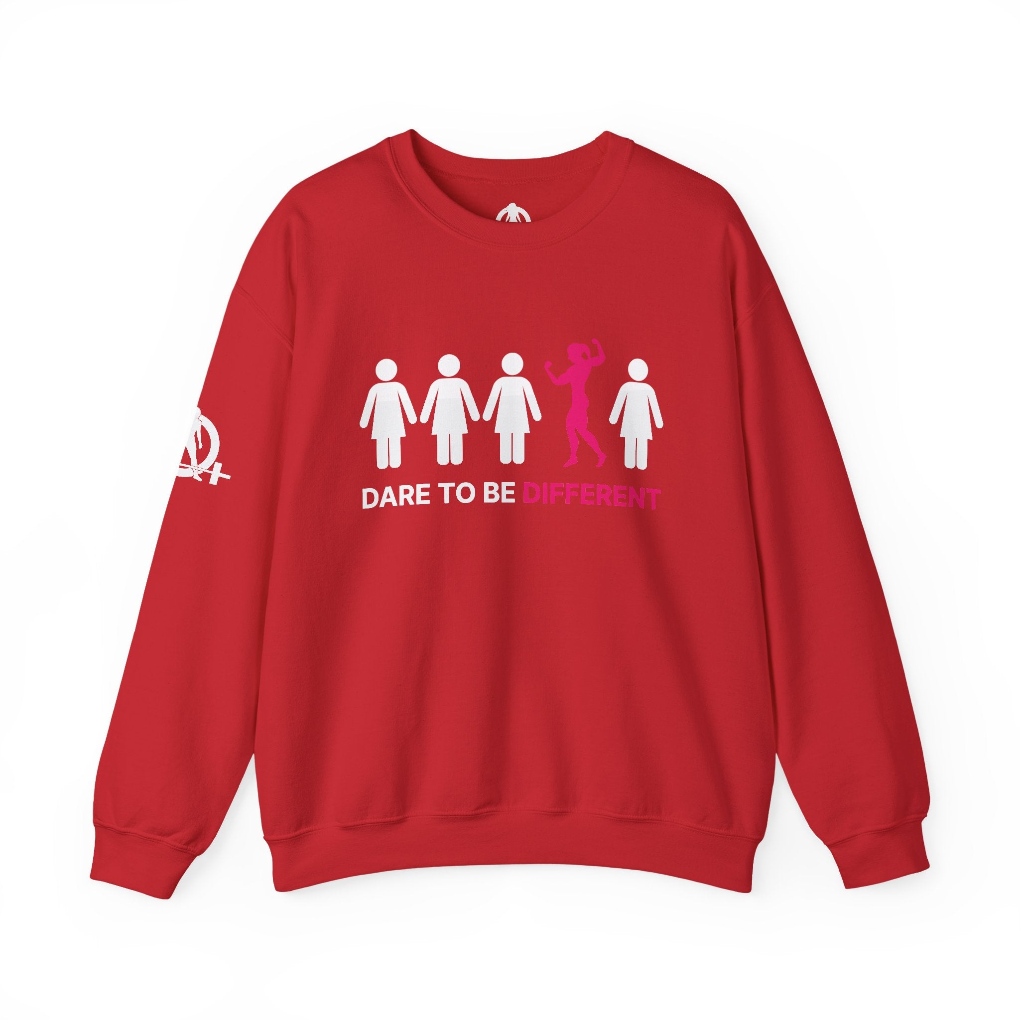 Dare To Be Different - Flex - Unisex Heavy Blend™ Crewneck Sweatshirt - Front  Logo