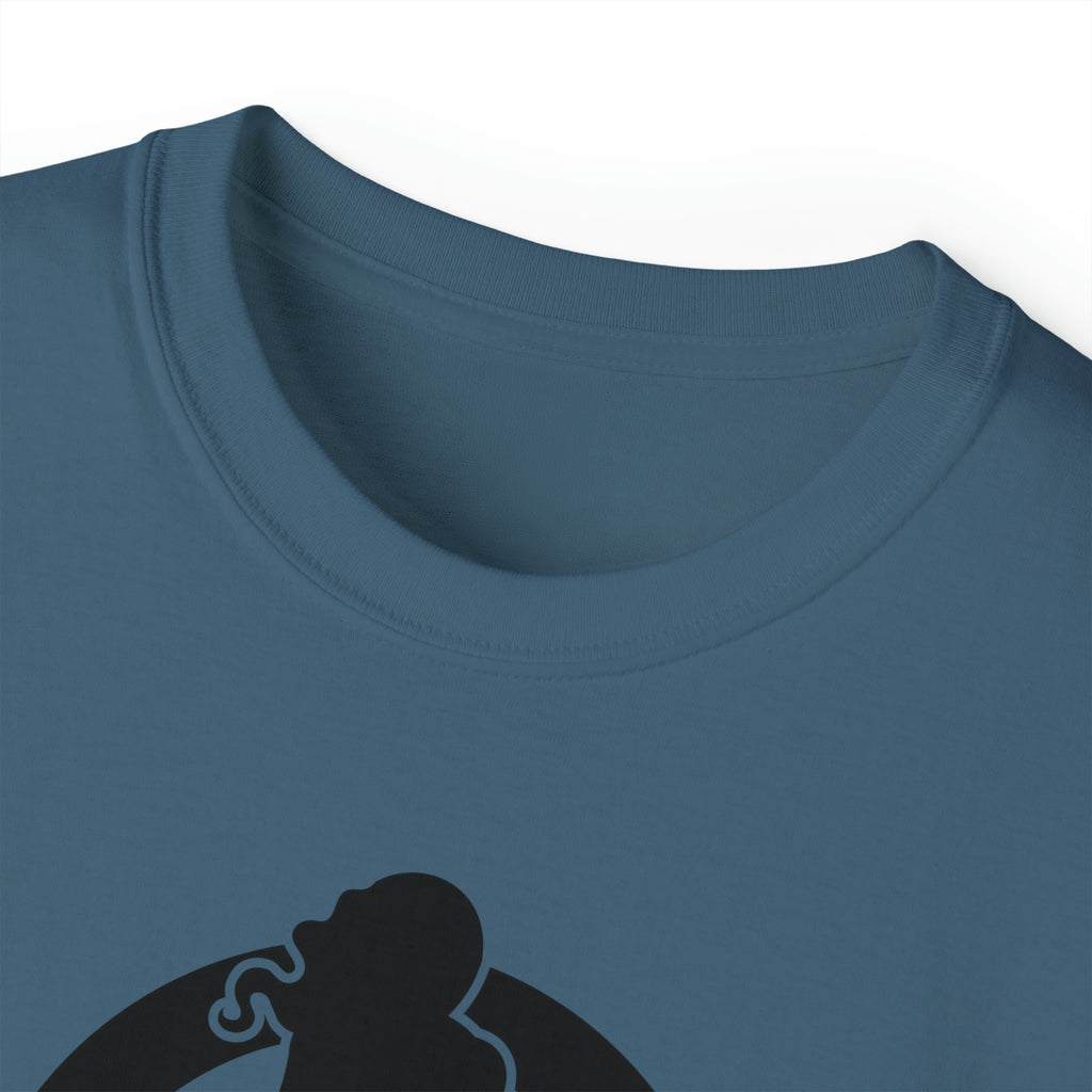 Classic Logo Black - Unisex Ultra Cotton Tee - Plain Back