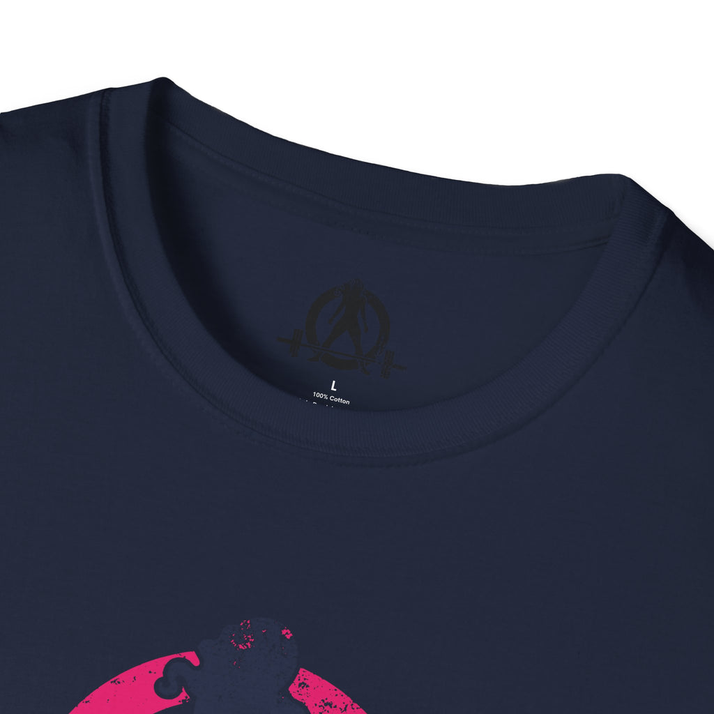 Unisex Softstyle T-Shirt - Inverted Color Distressed Logo - Plain Back (BEST SELLER)
