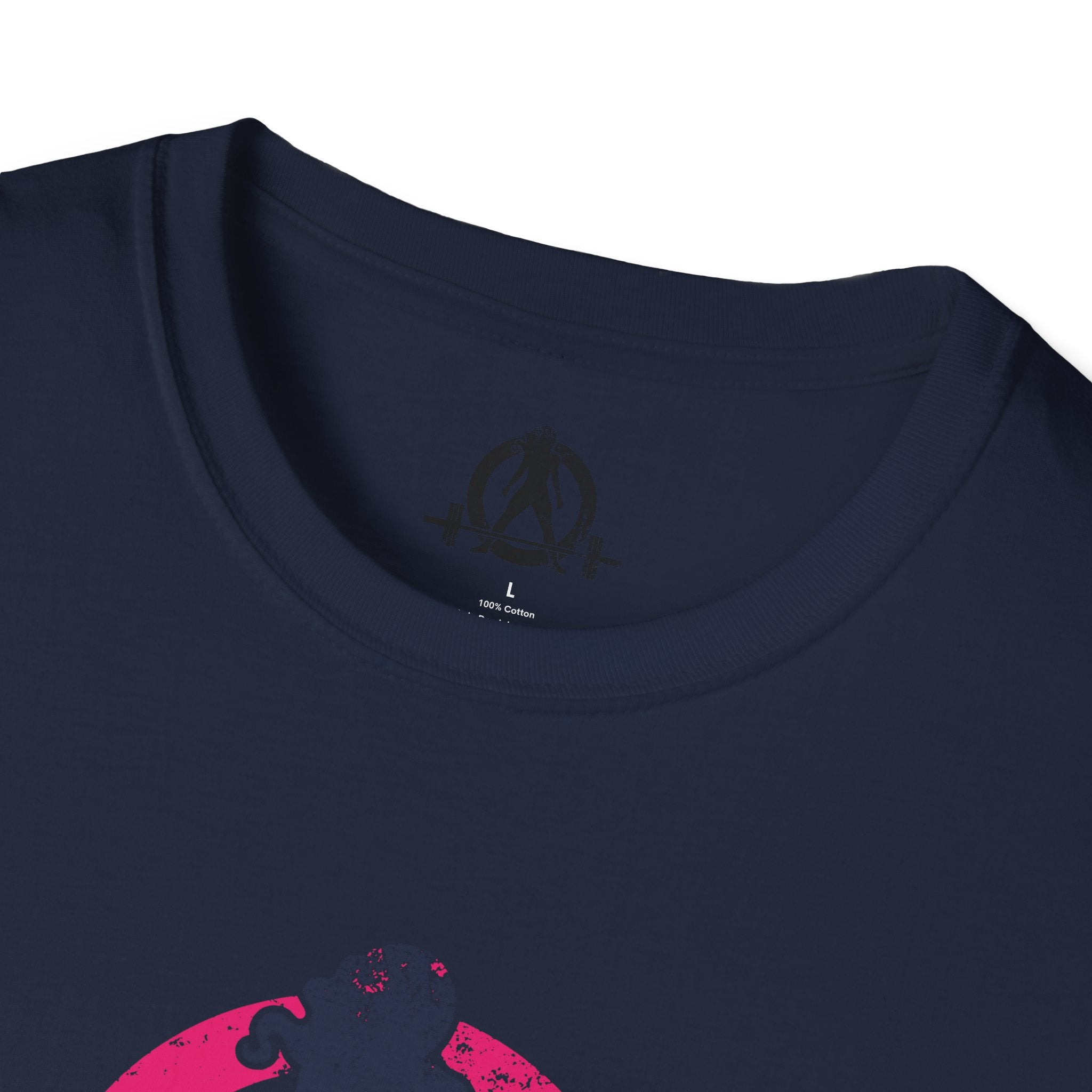 Unisex Softstyle T-Shirt - Inverted Color Distressed Logo - Plain Back (BEST SELLER)