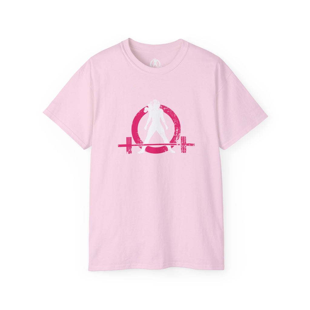 Distressed - Unisex Ultra Cotton Tee - Inverted Color Logo - Plain Back (BEST SELLER)