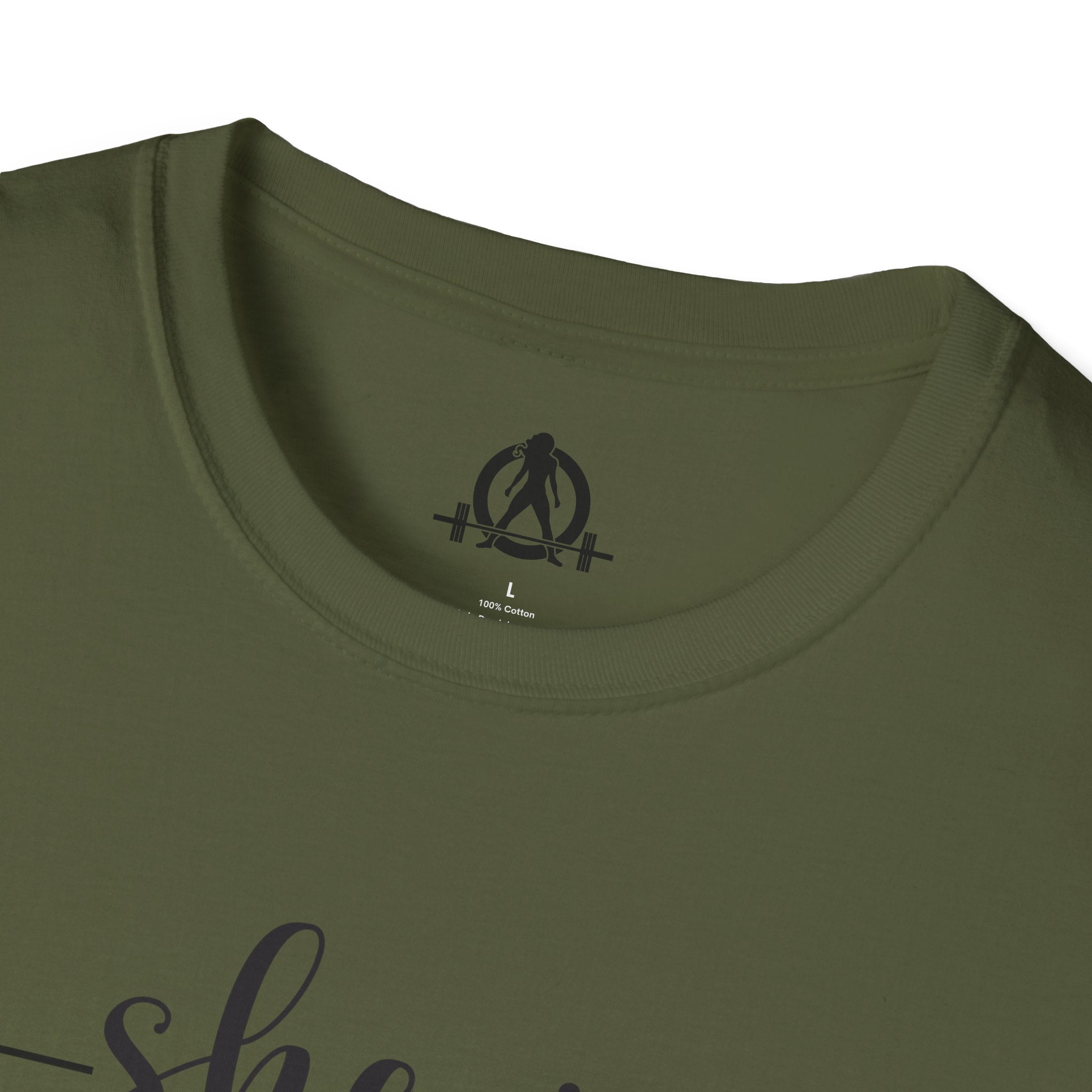 She Is STRONG - Unisex Softstyle T-Shirt - Front Black Print
