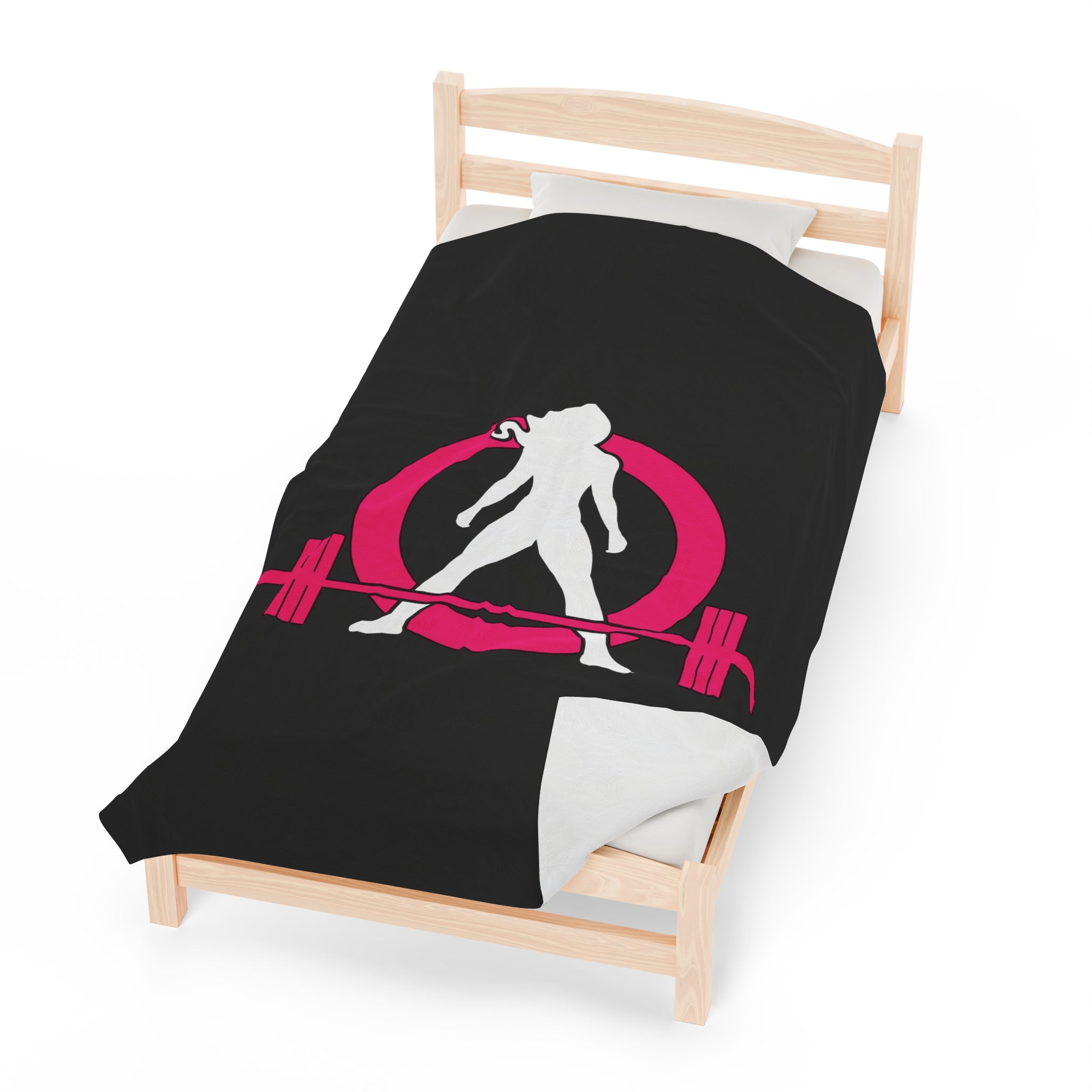 Velveteen Plush Blanket - Classic Dark Logo