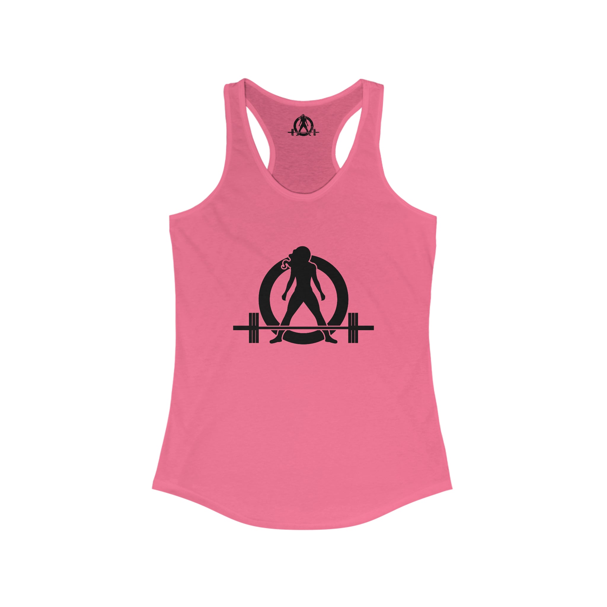 45 + 45 = 135 - Women's Ideal Racerback Tank - Black Print Front & Back