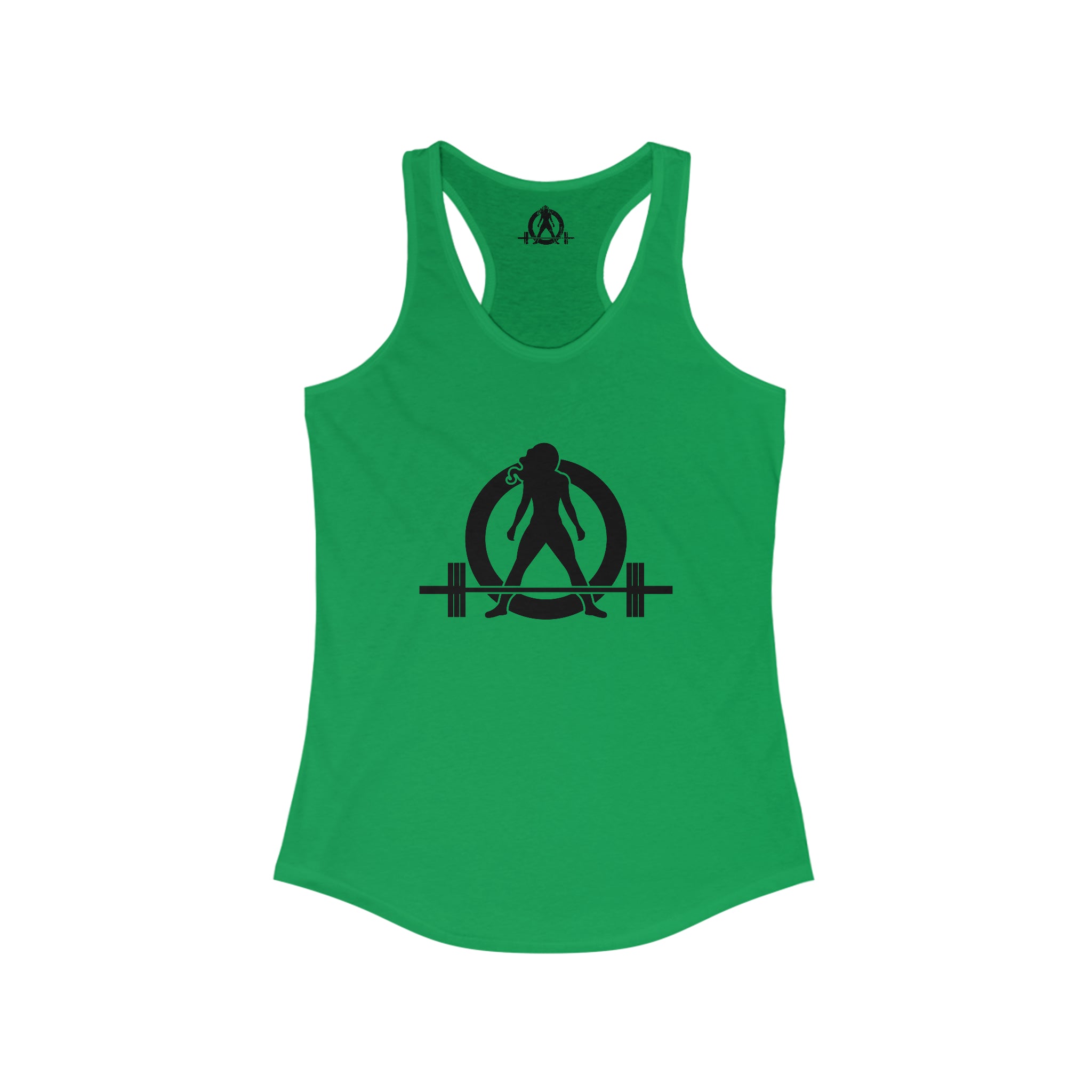 45 + 45 = 135 - Women's Ideal Racerback Tank - Black Print Front & Back