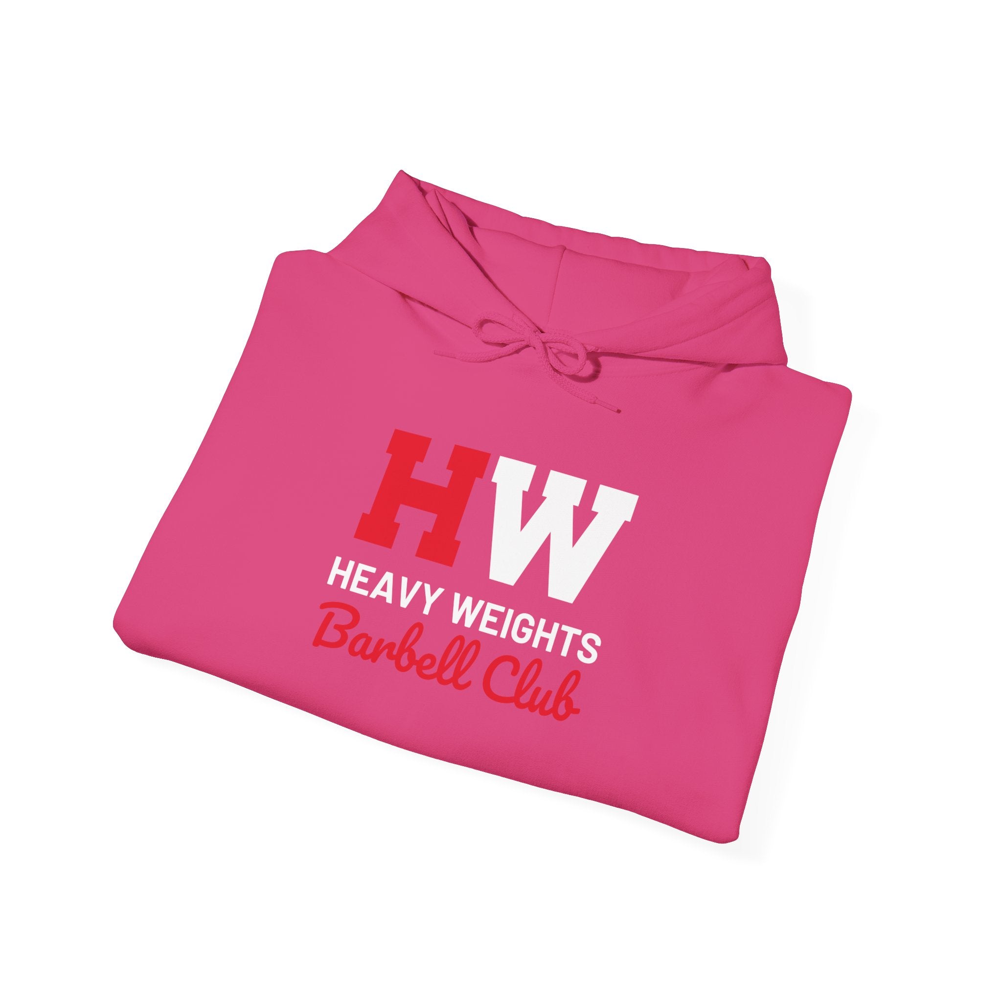 Heavy Weights Barbell Club  - Unisex Heavy Blend Hooded Sweatshirt  - Front Logo
