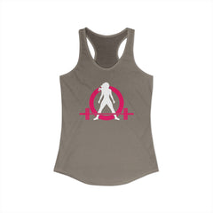 WWLW Classic Logo Racer Back Tank Top (BEST SELLER) - Women's Ideal Racerback Tank - Classic Light Logo - Plain Back