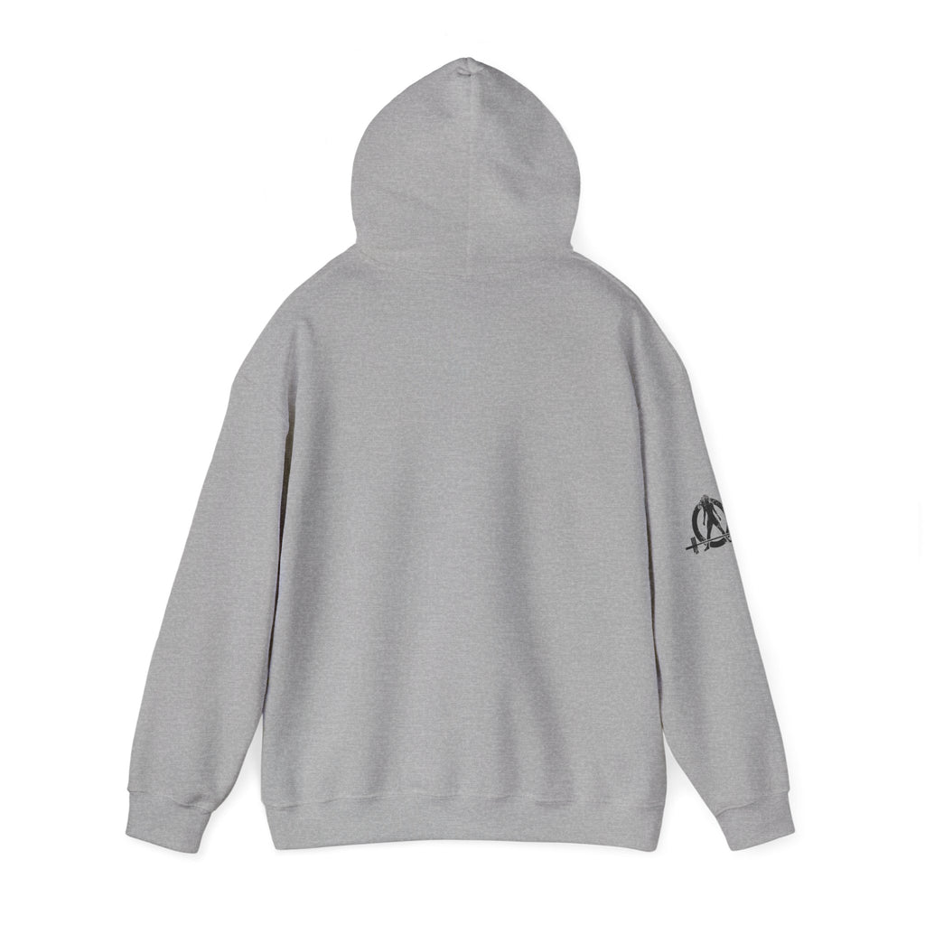 Strong Not Skinny - Unisex Heavy Blend Hooded Sweatshirt - Black Front Logo