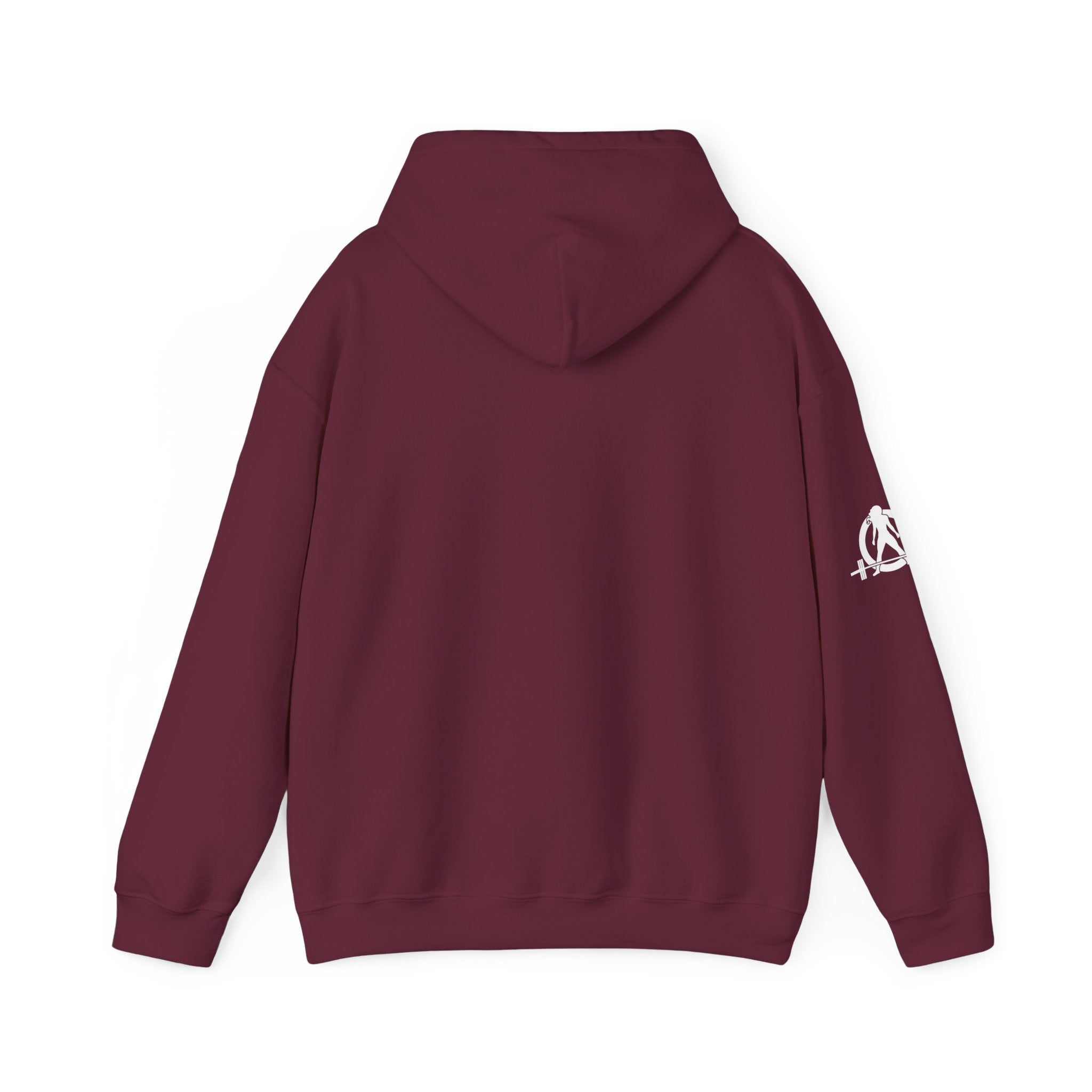 USA Barbell - Unisex Heavy Blend Hooded Sweatshirt  - Front White Logo